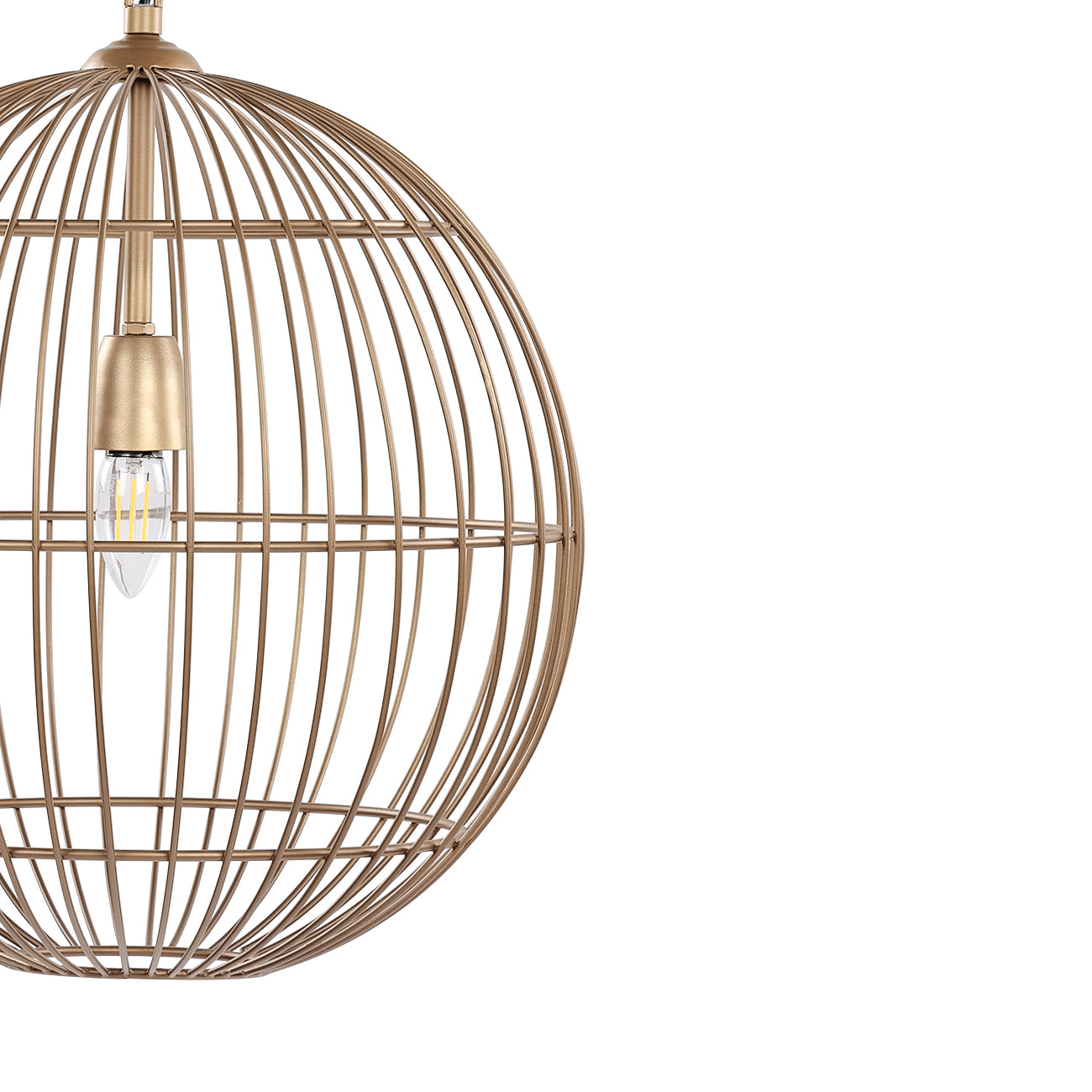 Mira Globe Wire Pendant Light — view 4