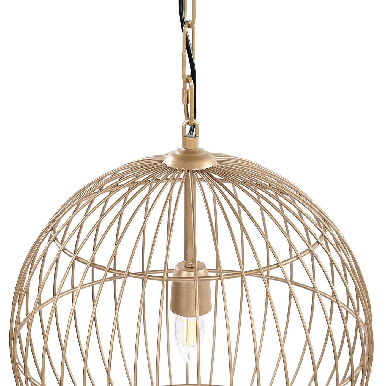 Mira Globe Wire Pendant Light — view 5