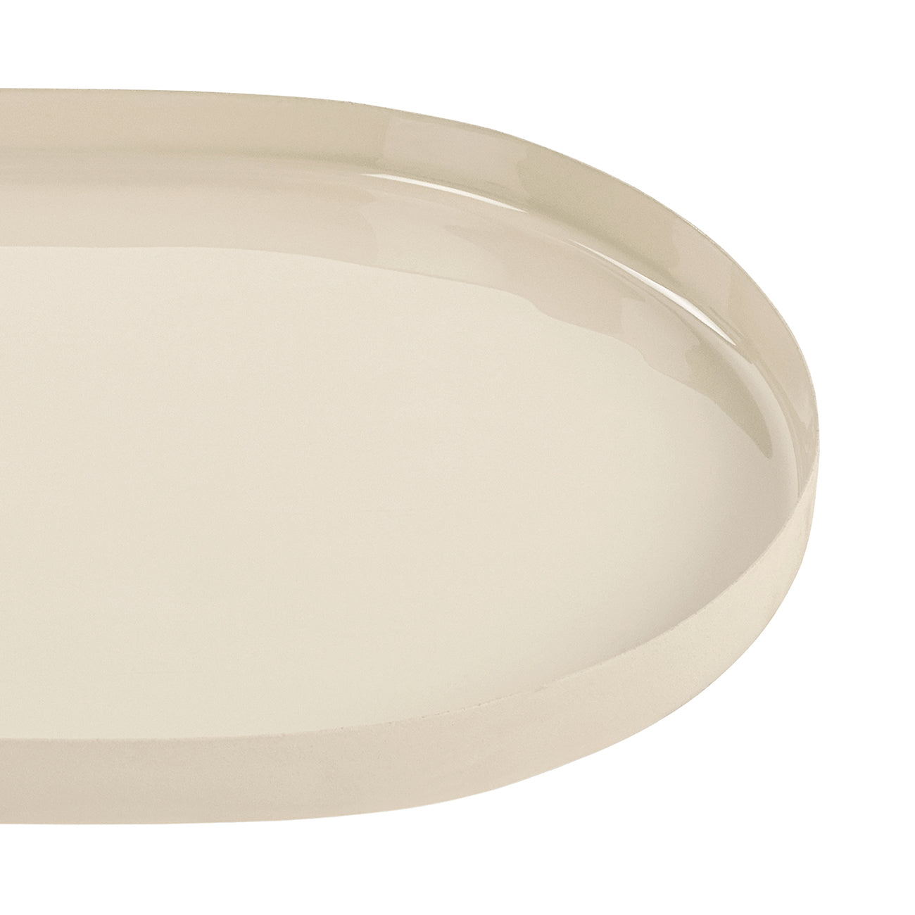 Ovolo Iron Enamel Beige Small Tray — view 5