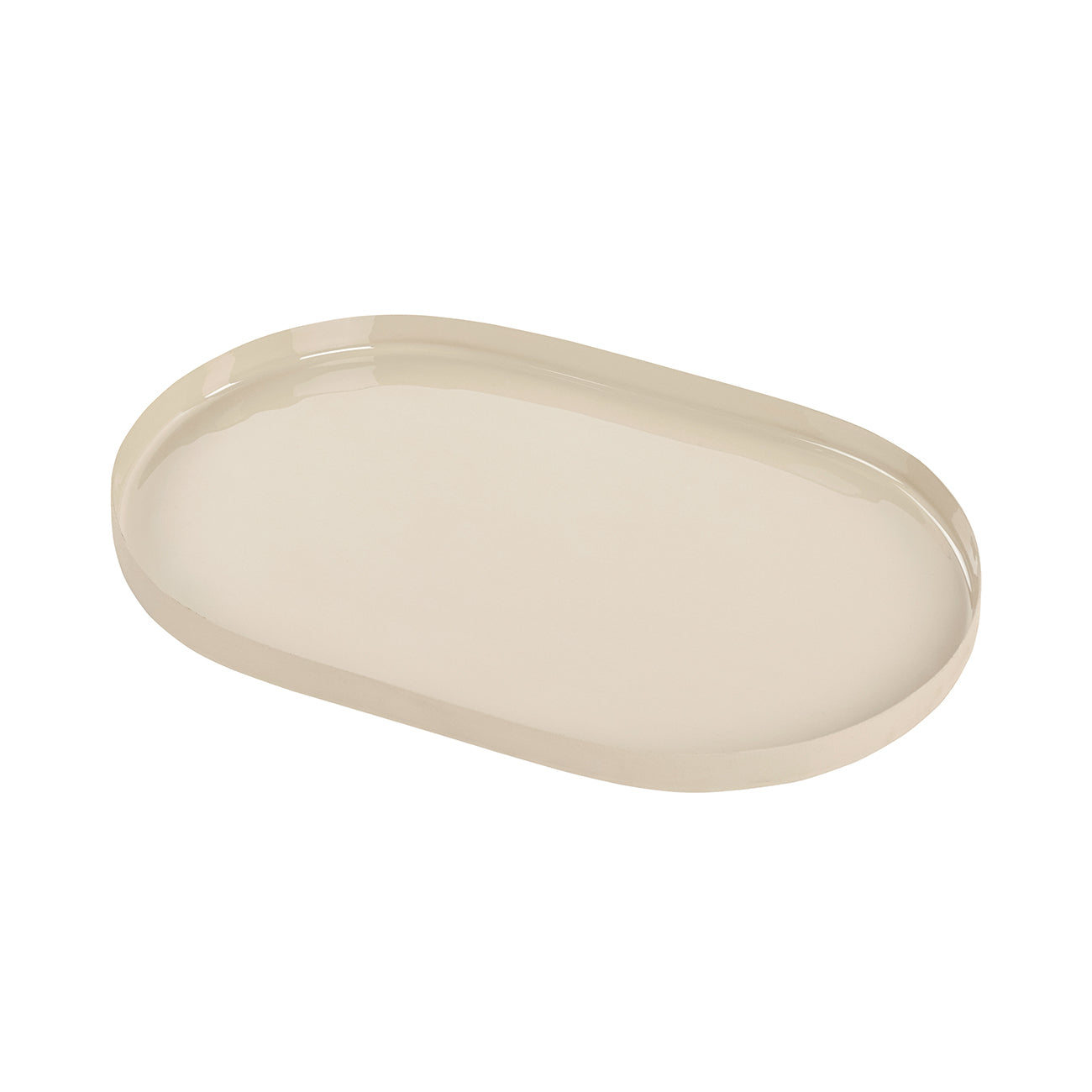 Ovolo Iron Enamel Beige Small Tray