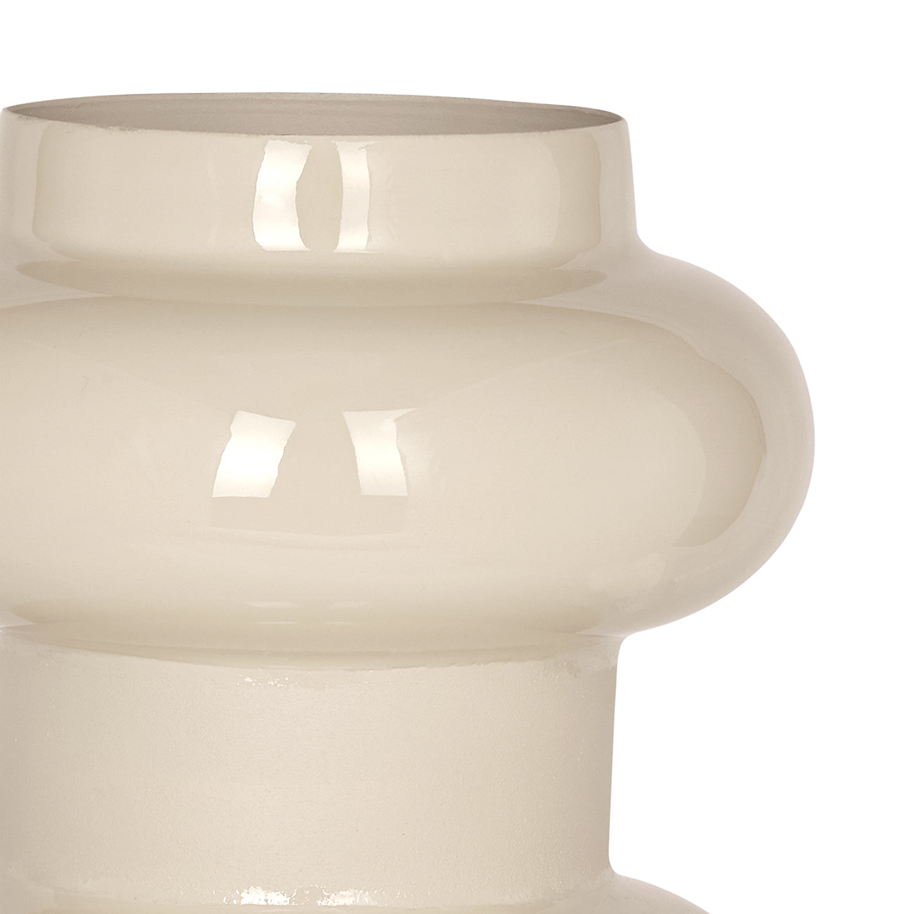 Ovolo Enamel Iron Small Vase — view 4