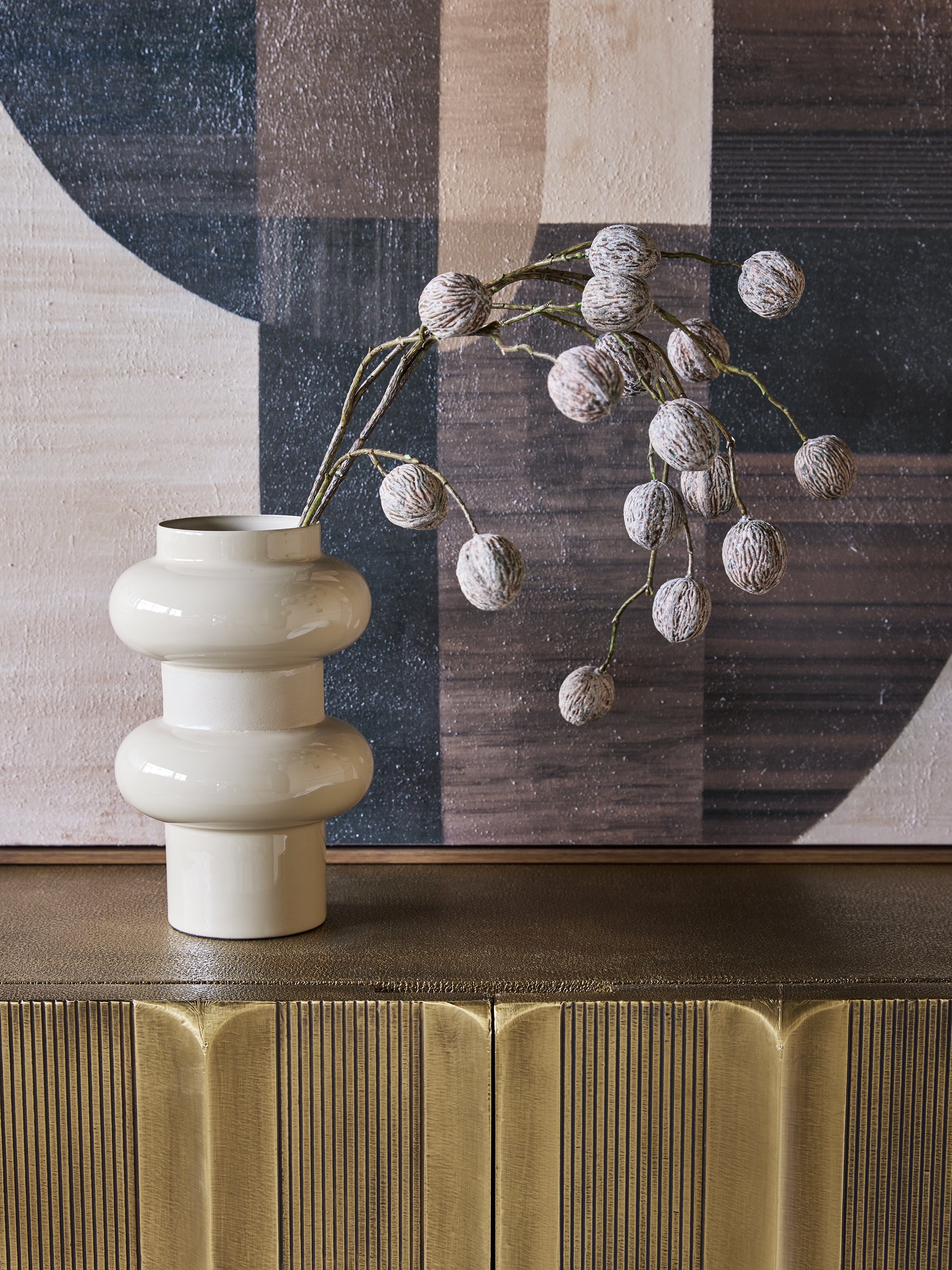 Ovolo Enamel Iron Small Vase — lifestyle 6
