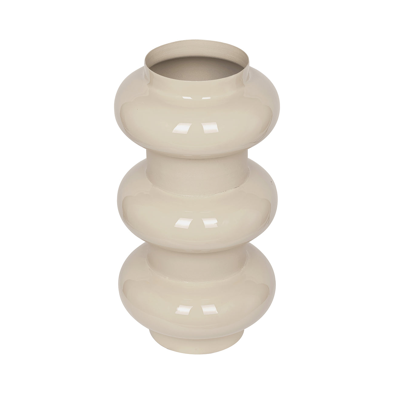 Ovolo Enamel Iron Medium Vase — view 2