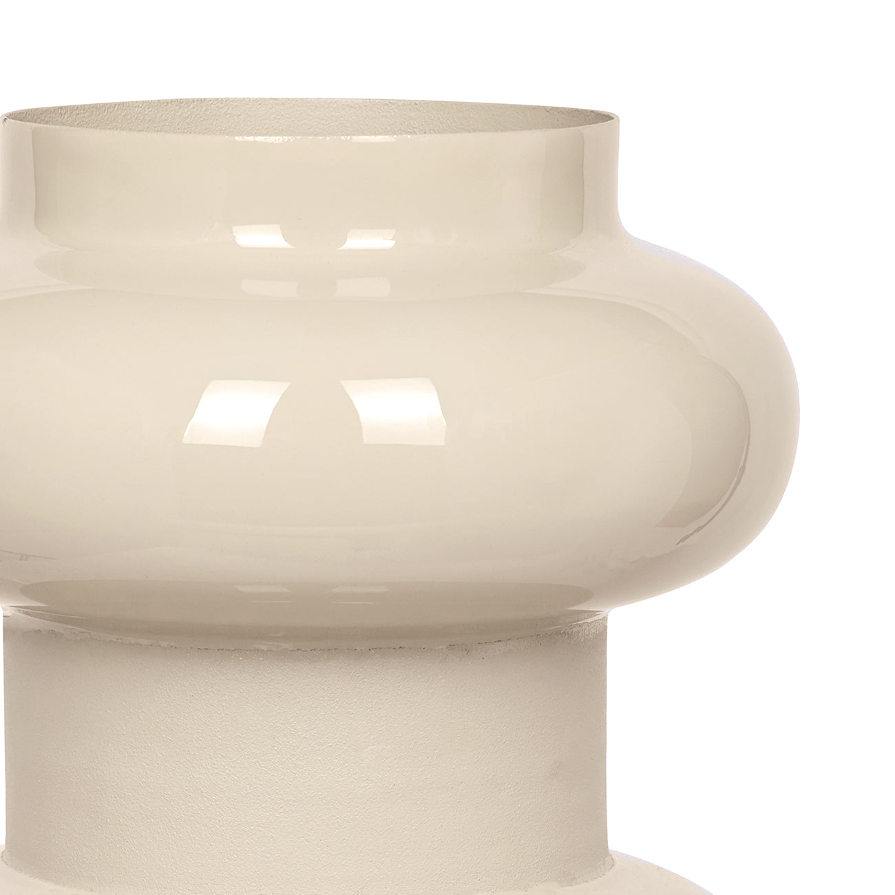 Ovolo Enamel Iron Medium Vase — view 4