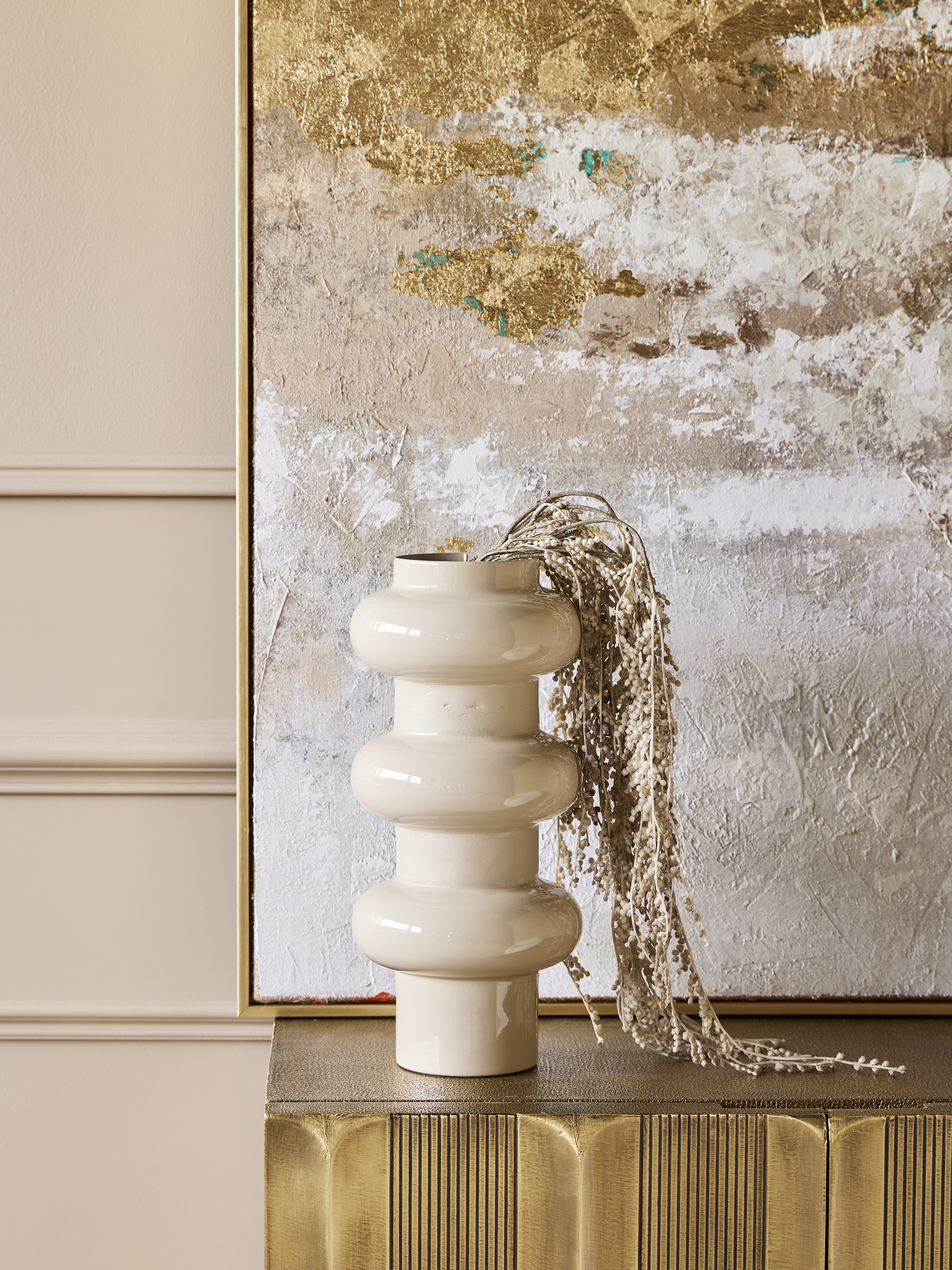 Ovolo Enamel Iron Large Vase — lifestyle 6