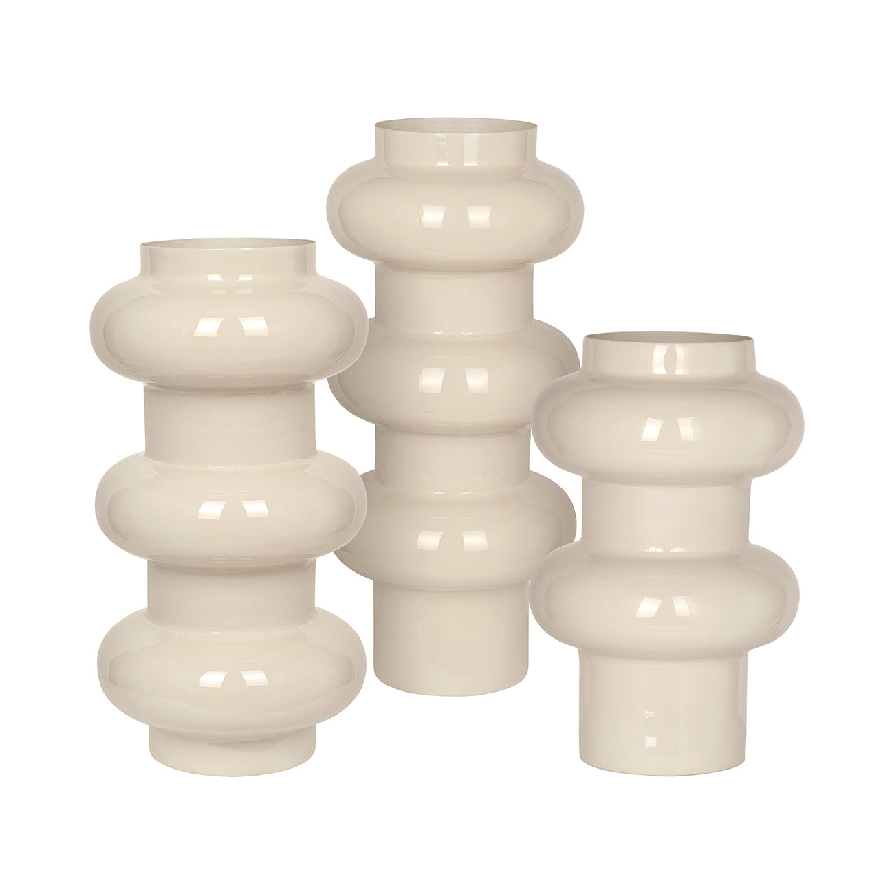 Ovolo Enamel Iron Large Vase — shown alongside coordinating products
