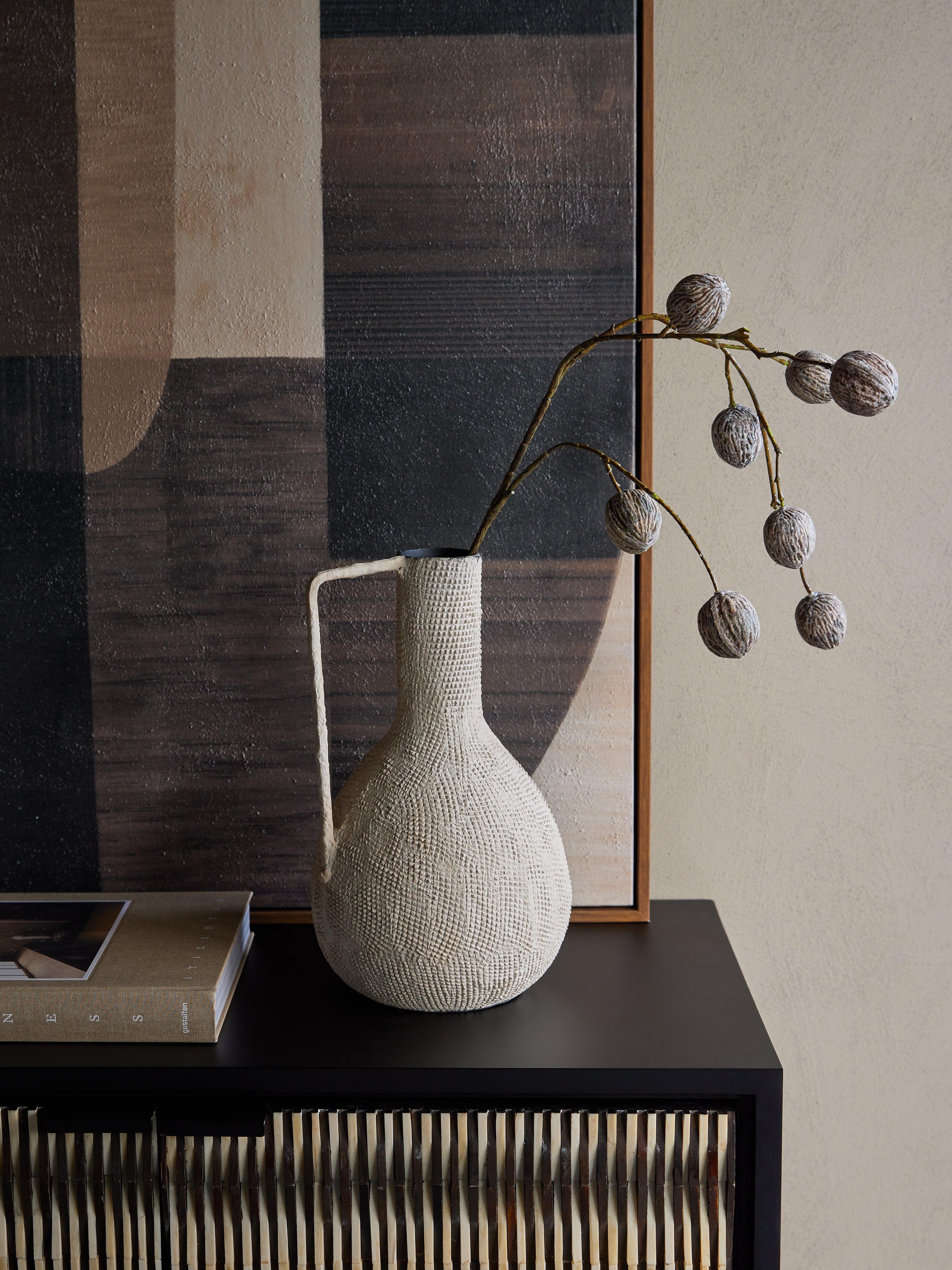 Navi Teardrop Textured Vase — lifestyle 6