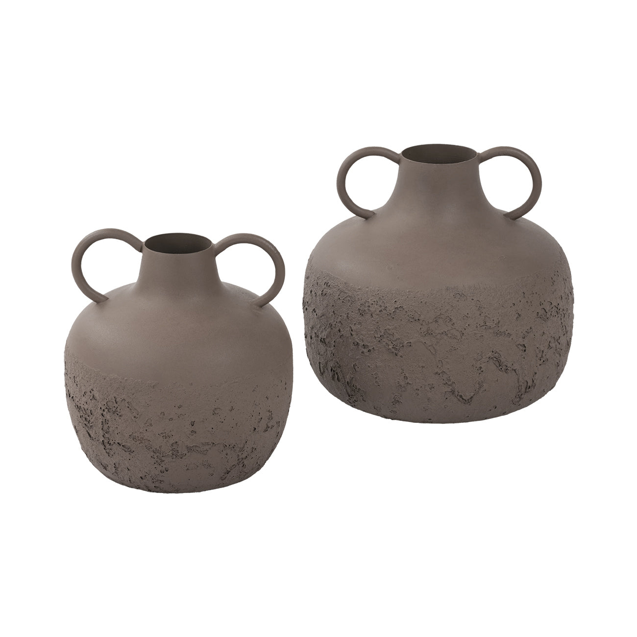 Alora Brown Textured Metal Small Vase — shown alongside coordinating products