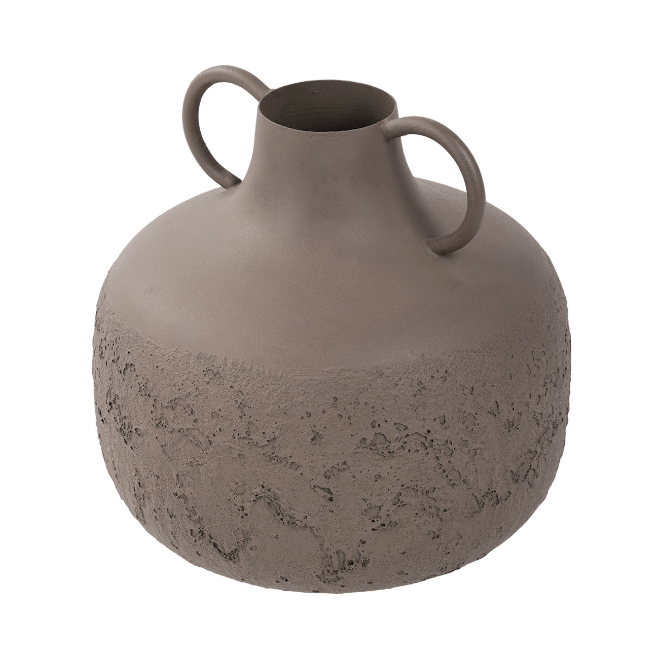 Alora Brown Textured Metal Large Vase — view 2