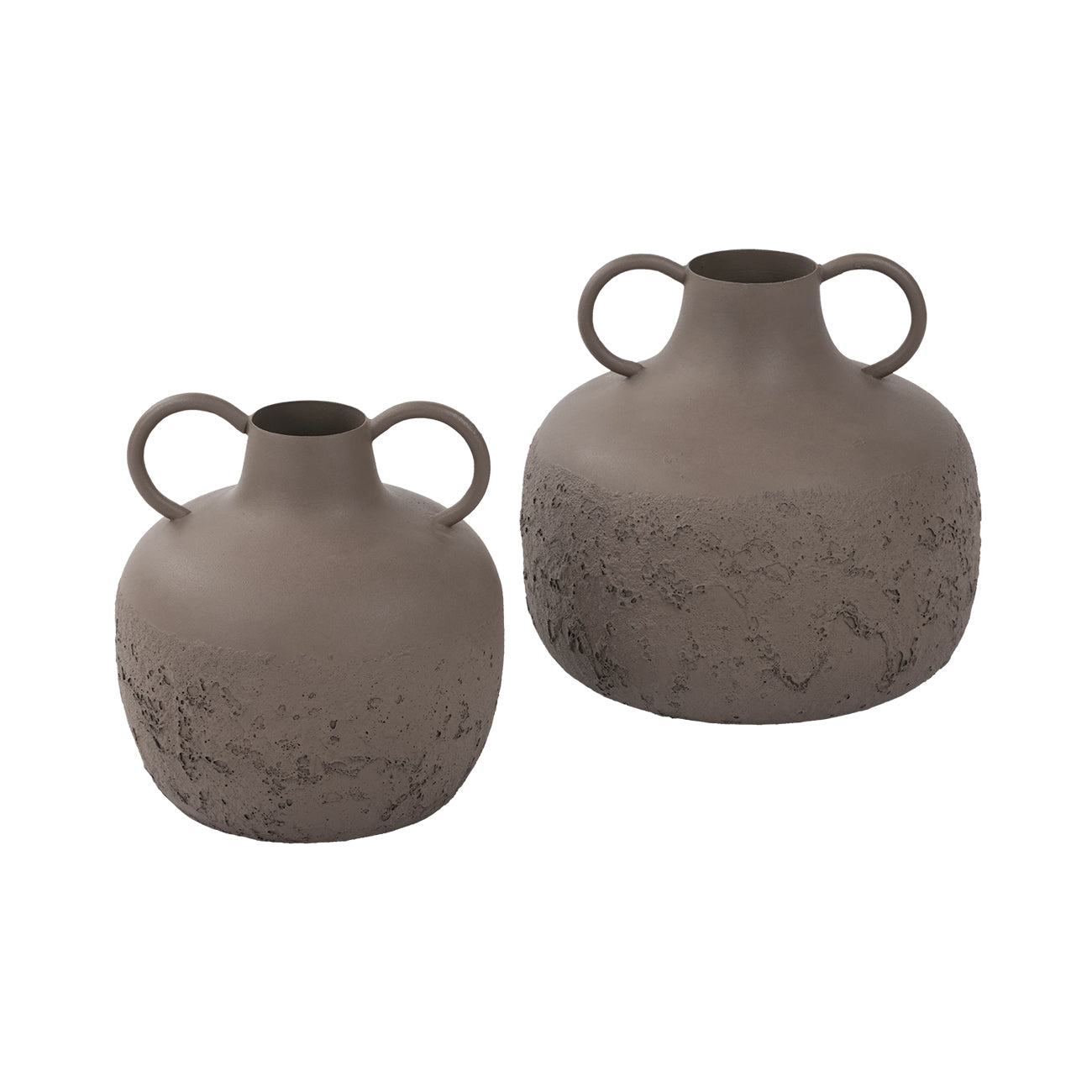 Alora Brown Textured Metal Large Vase — shown alongside coordinating products