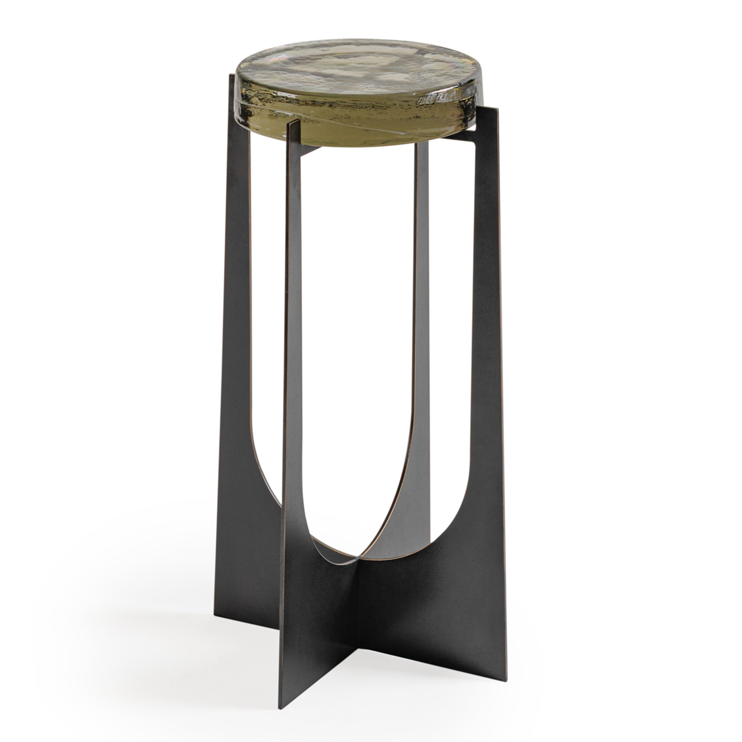Glenthorpe Brick Glass Side Table — view 2