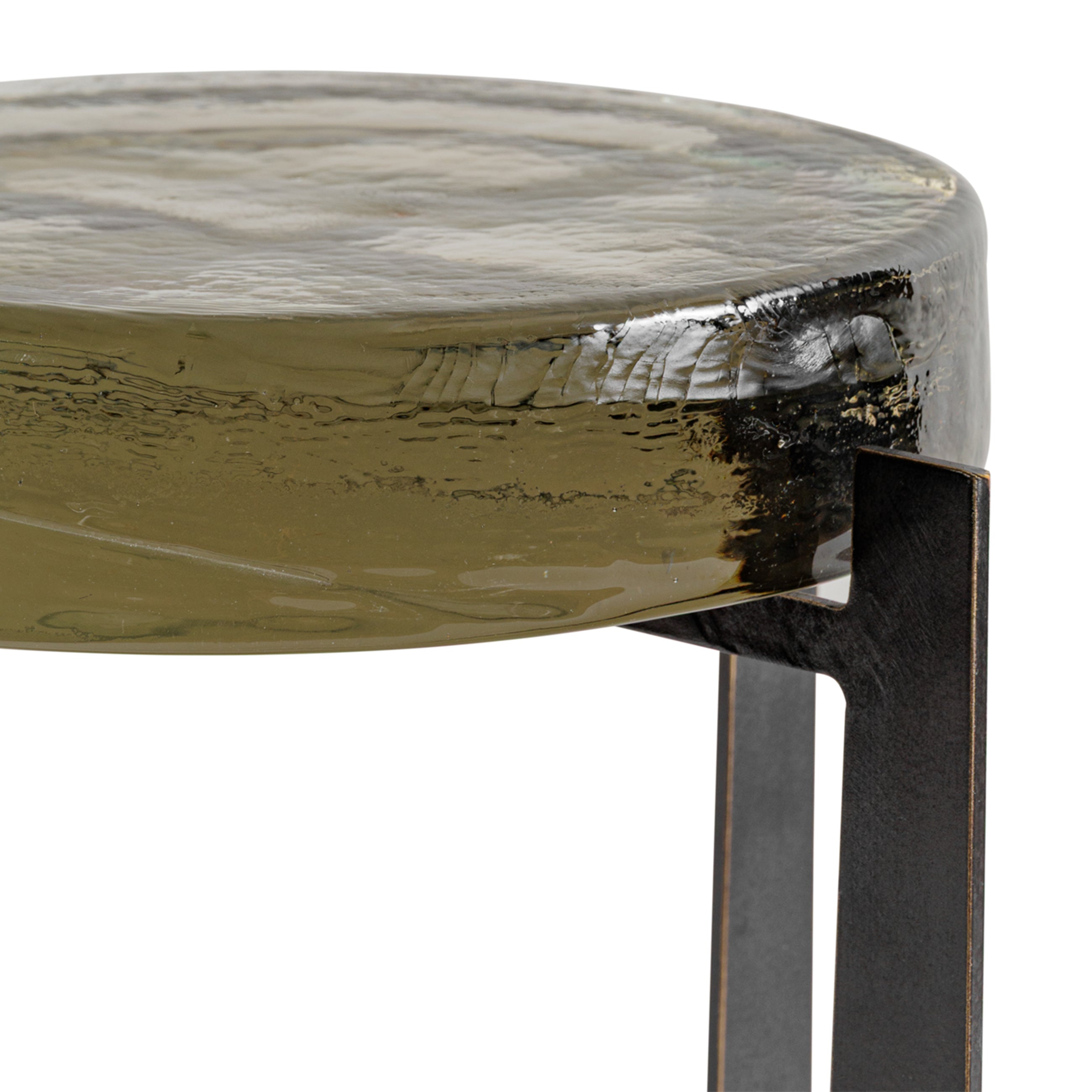 Glenthorpe Brick Glass Side Table — view 3