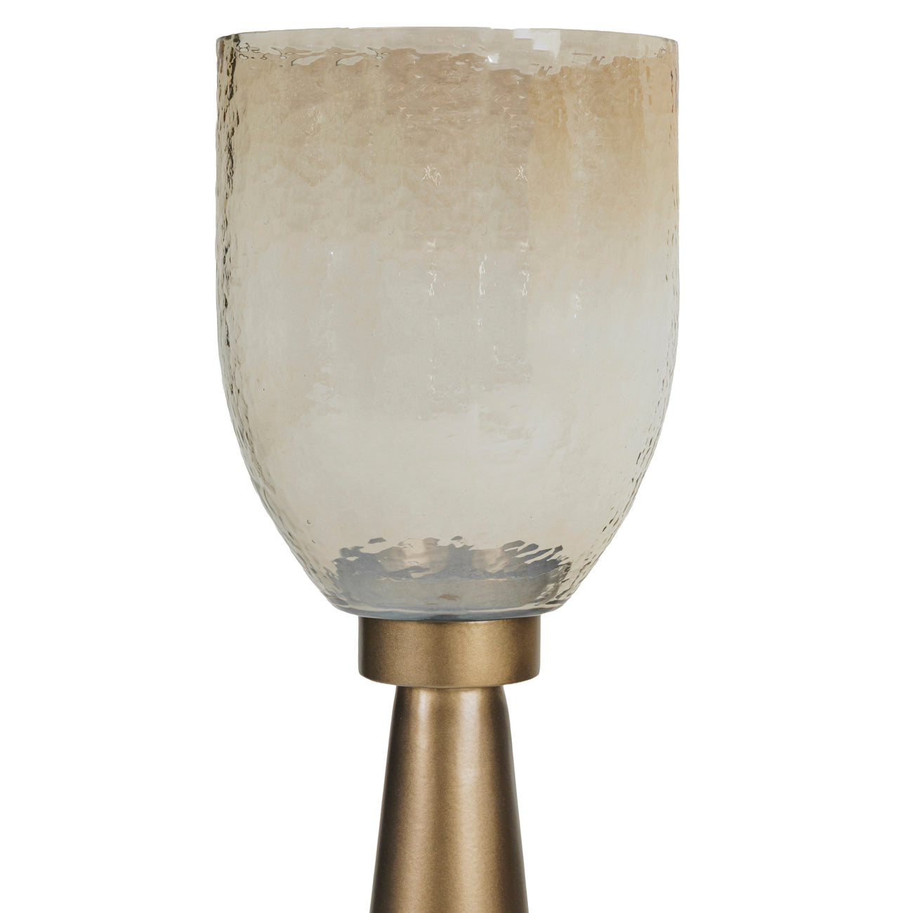 Southbourne Smoked Gold Floor Hurricane — view 3