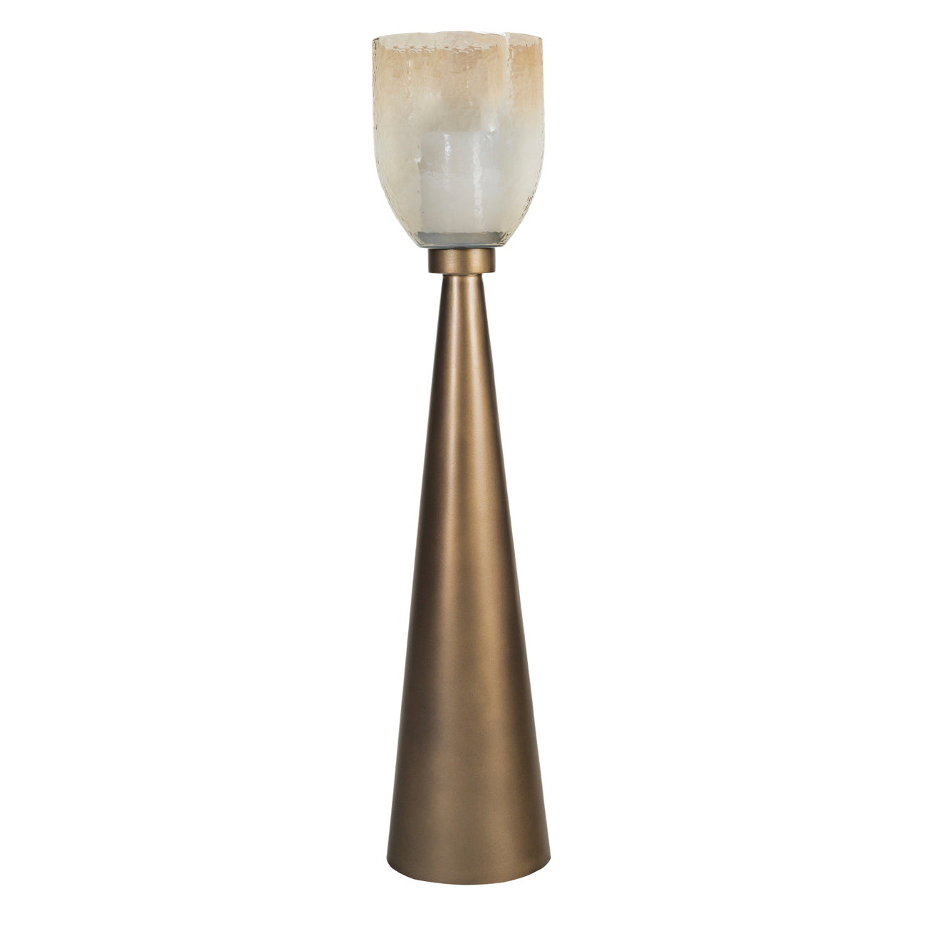 Southbourne Smoked Gold Floor Hurricane — view 5