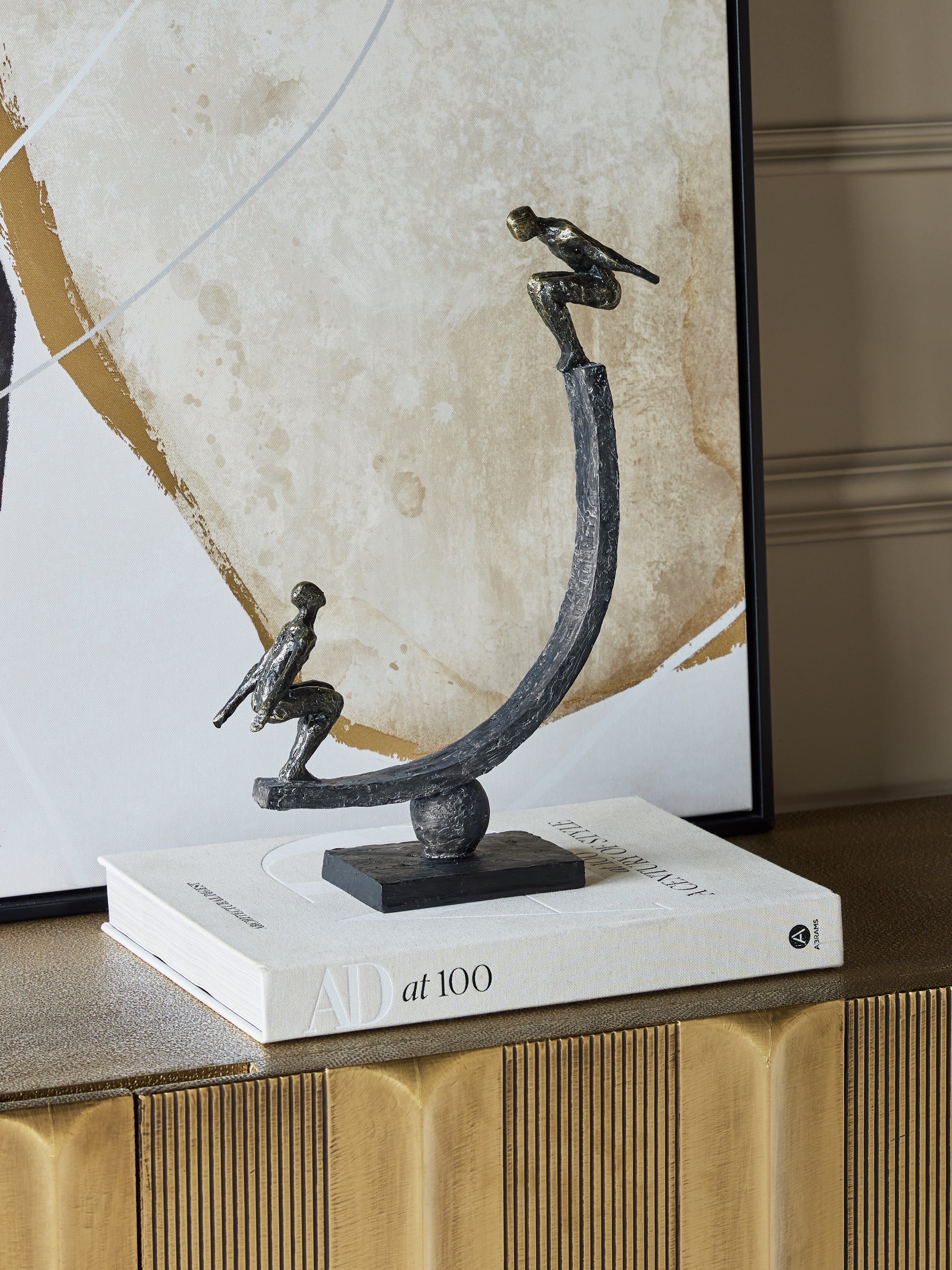 Balancing Act Figures Sculpture — lifestyle 6