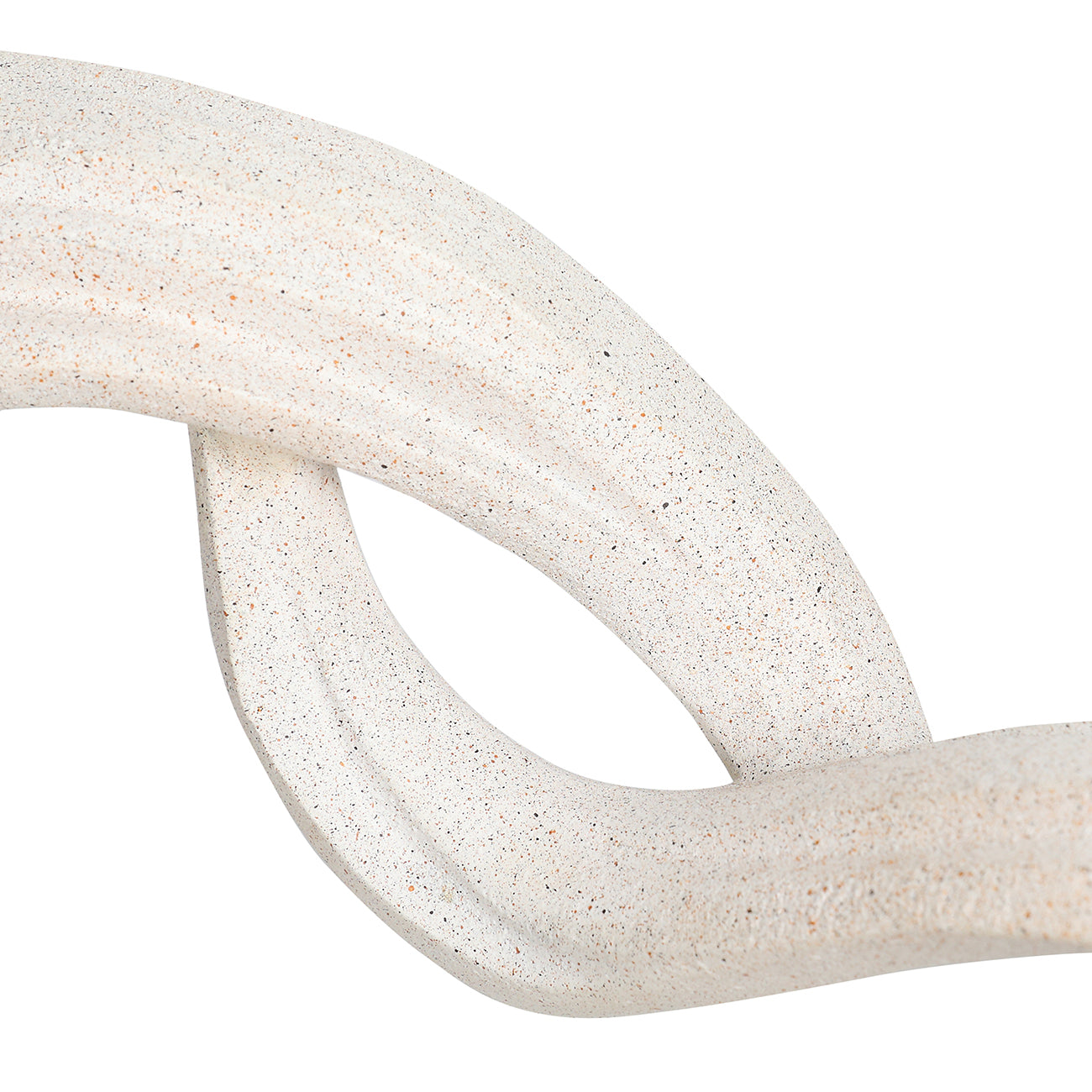 Aven White Sculpted Heart Sculpture — view 4