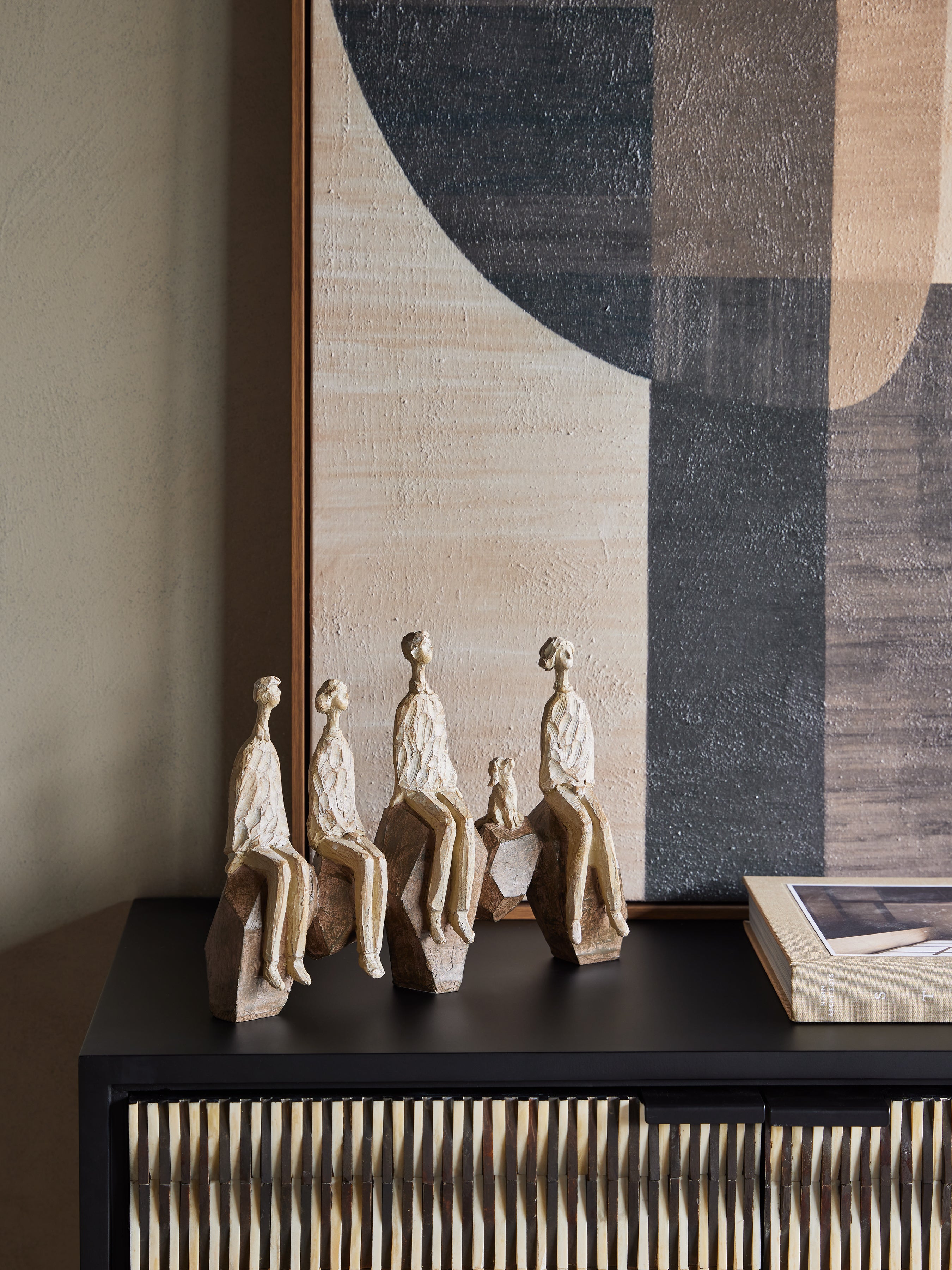 Ellington Seated Family of 5 Sculpture — lifestyle 5