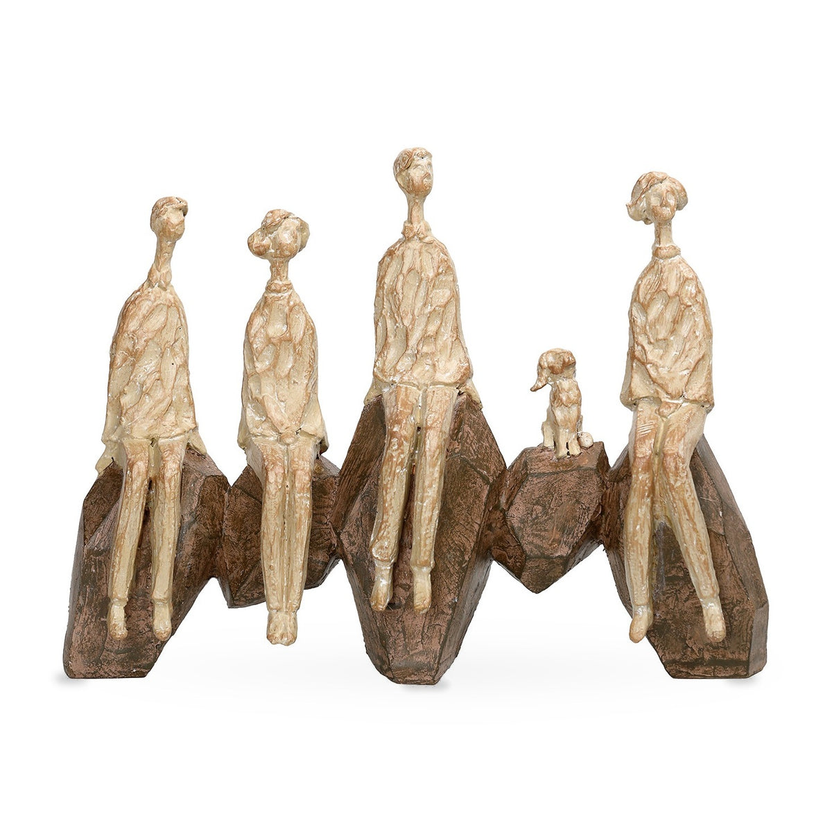 Ellington Seated Family of 5 Sculpture