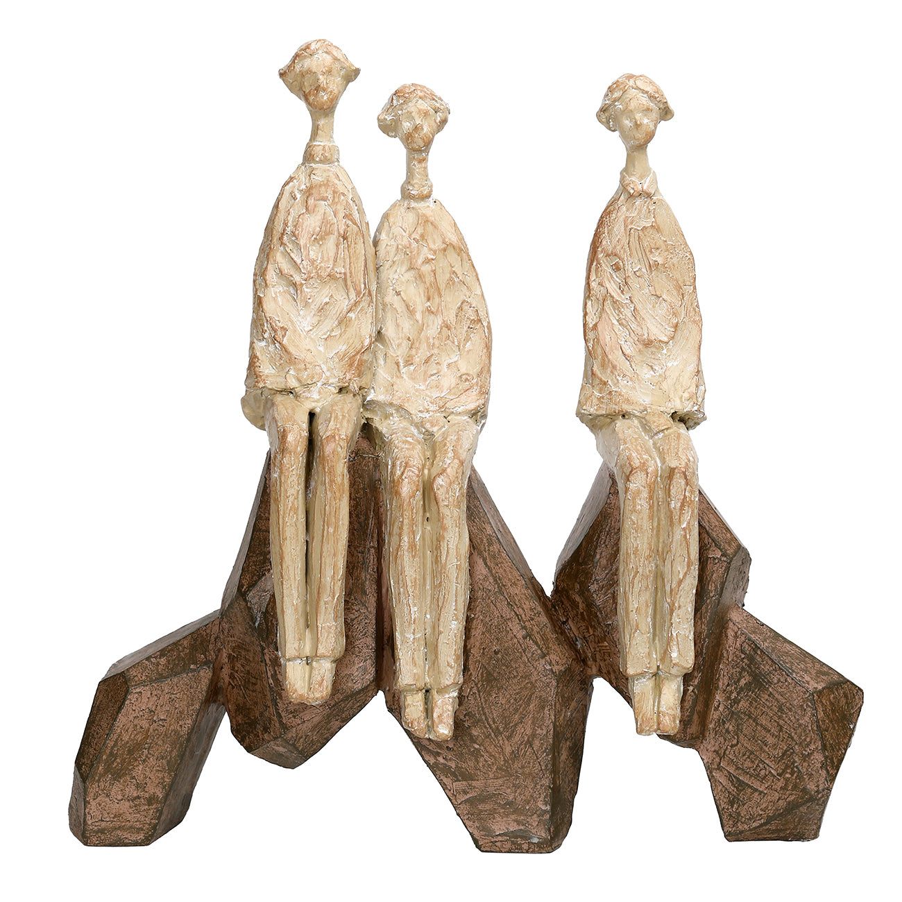 Ellington Seated Family of 3 Sculpture