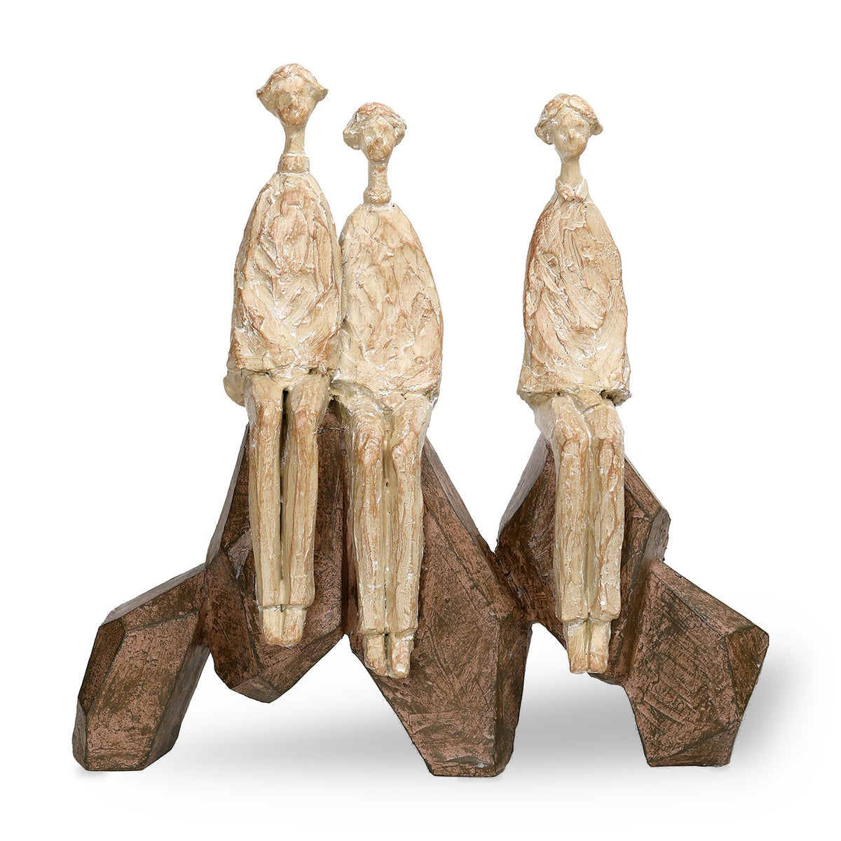 Ellington Seated Family of 3 Sculpture