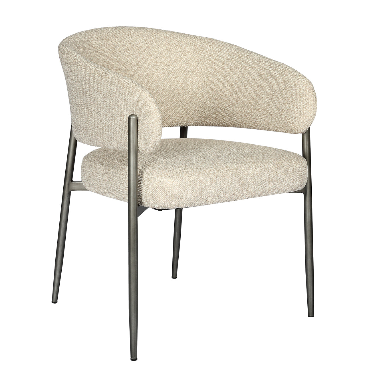 Holmes Boucle Upholstered Dining Chair — view 2
