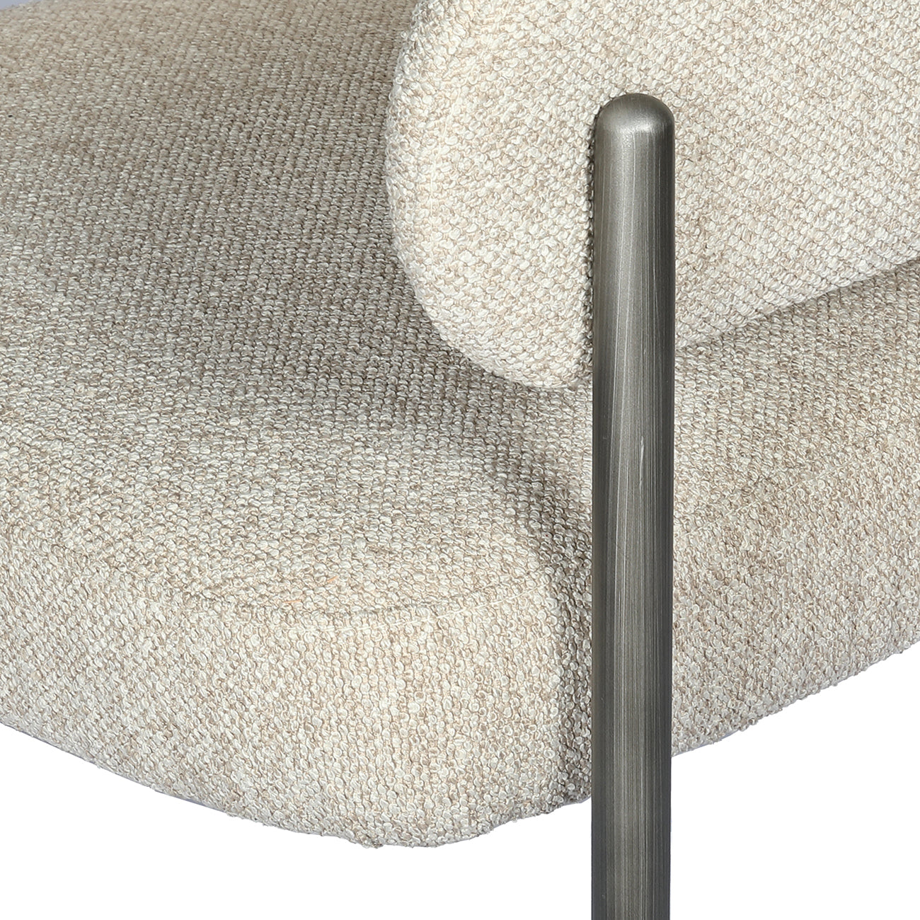 Holmes Boucle Upholstered Dining Chair — view 5