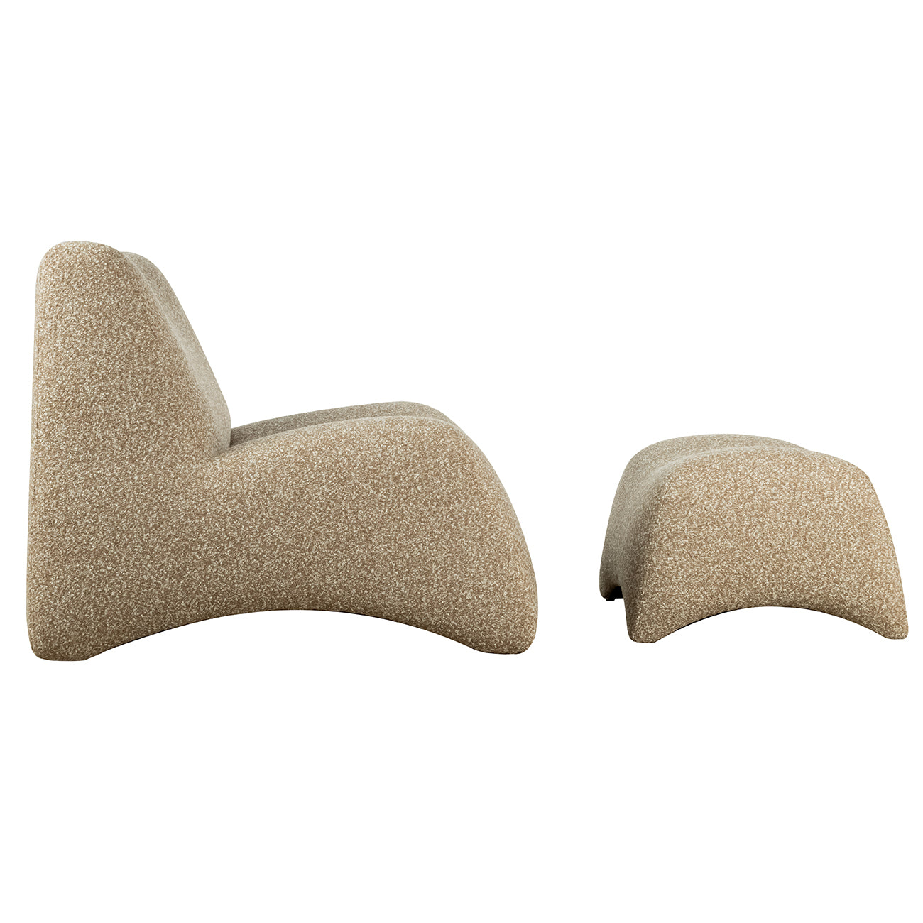 Bangkok Upholstered Occasional Chair & Stool Set — view 5