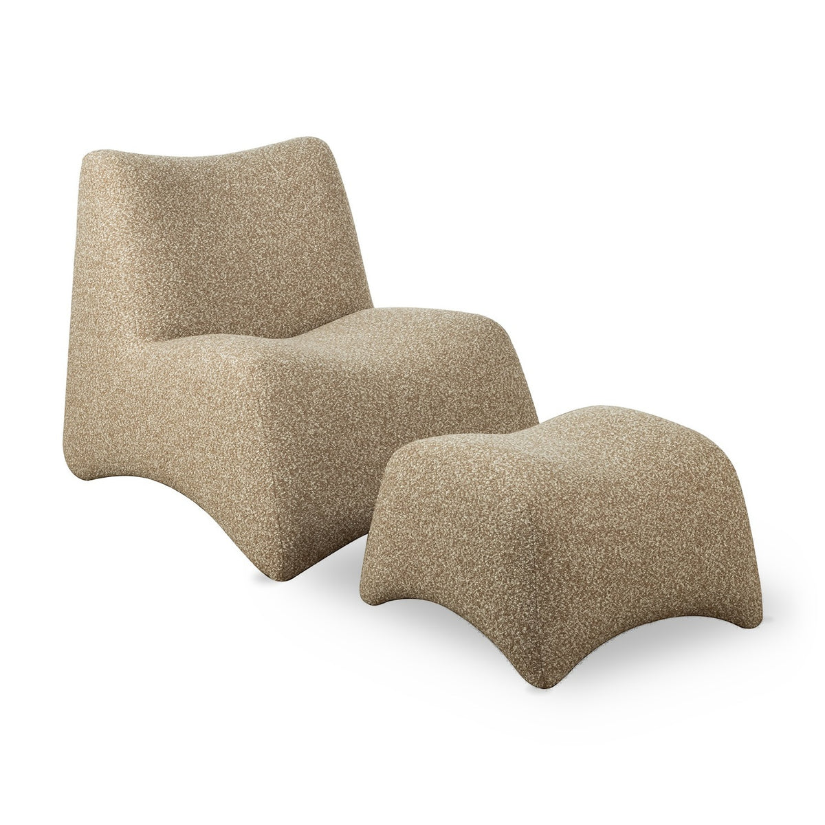 Bangkok Upholstered Occasional Chair & Stool Set