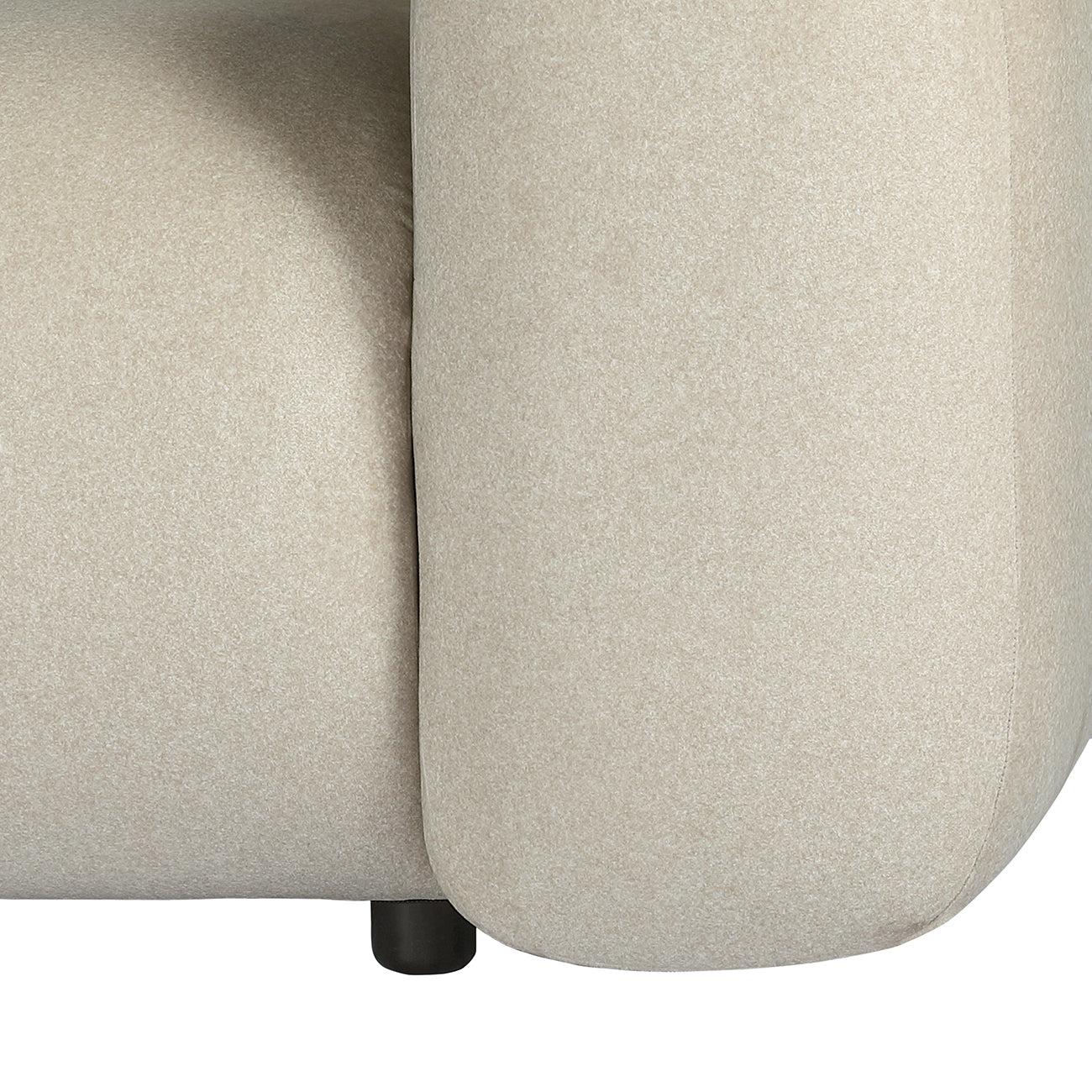 Limewood Warm Stone Velvet 3 Seater Sofa — view 5