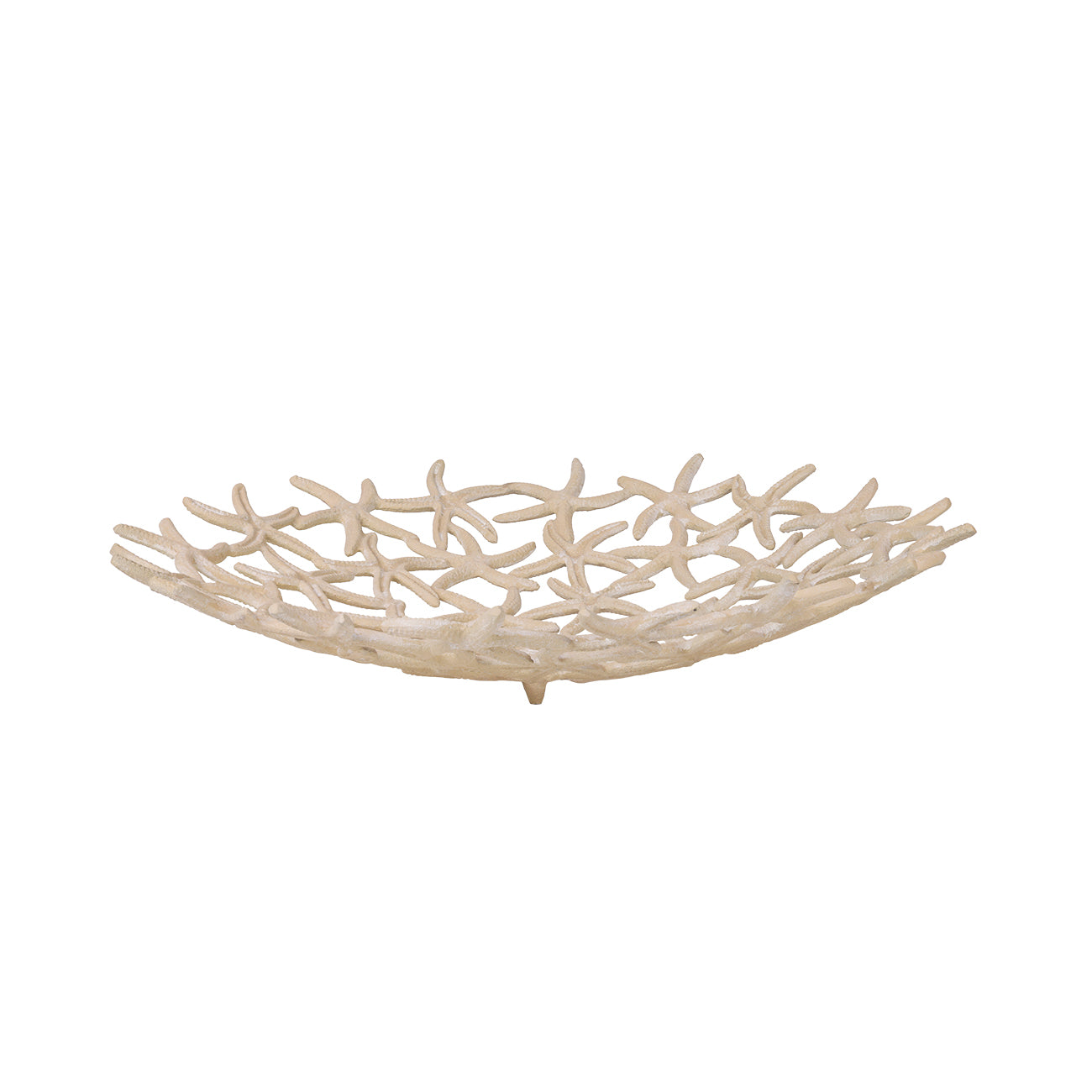 Seaside Starfish Beige Stonewash Shallow Bowl — view 2