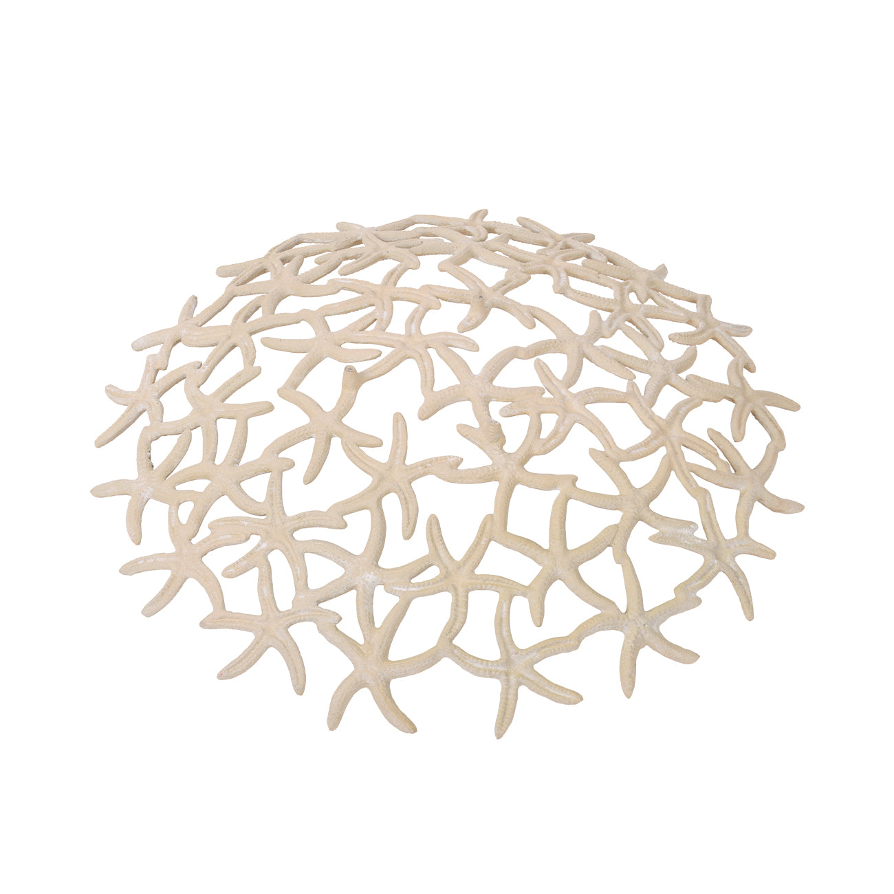 Seaside Starfish Beige Stonewash Shallow Bowl — view 3