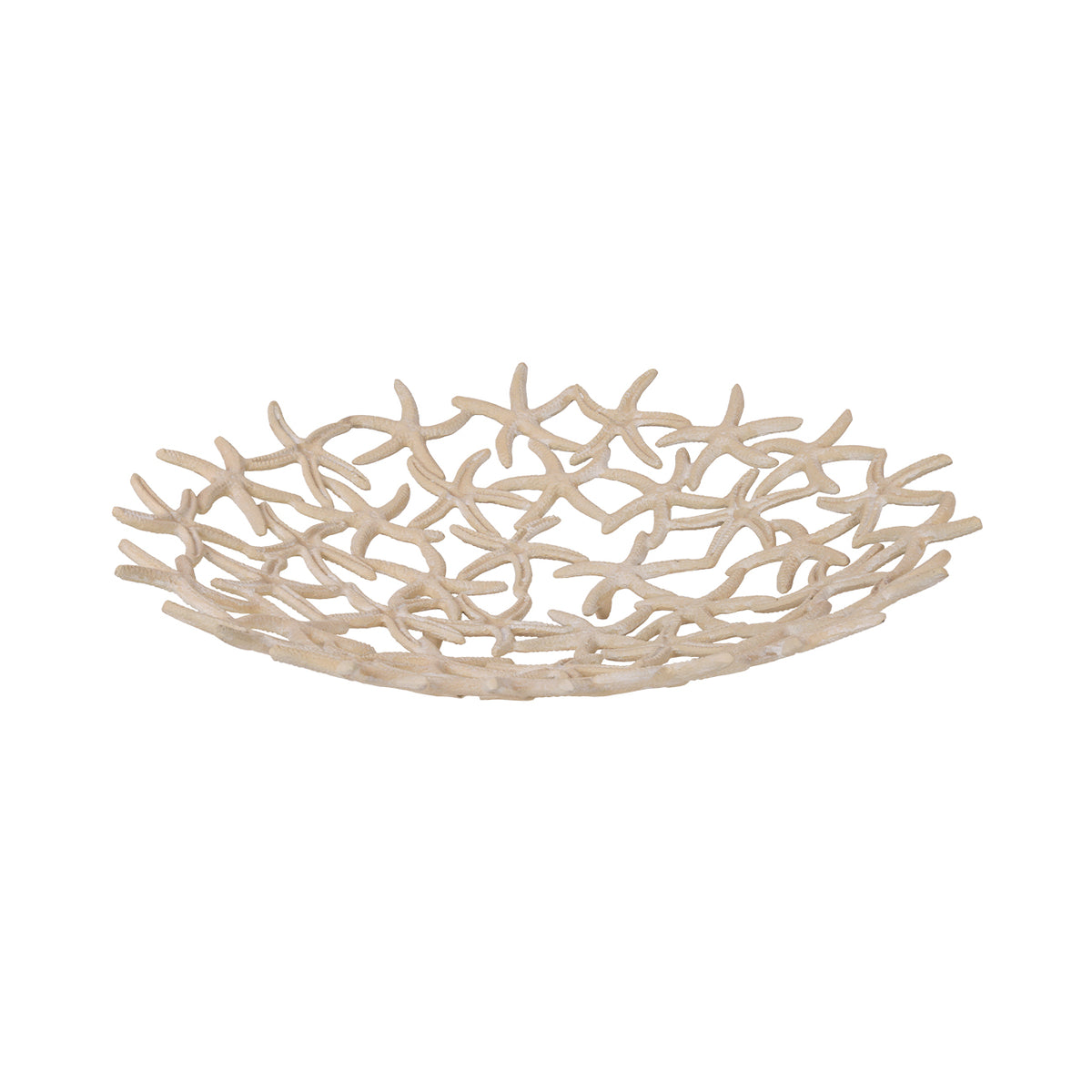 Seaside Starfish Beige Stonewash Shallow Bowl