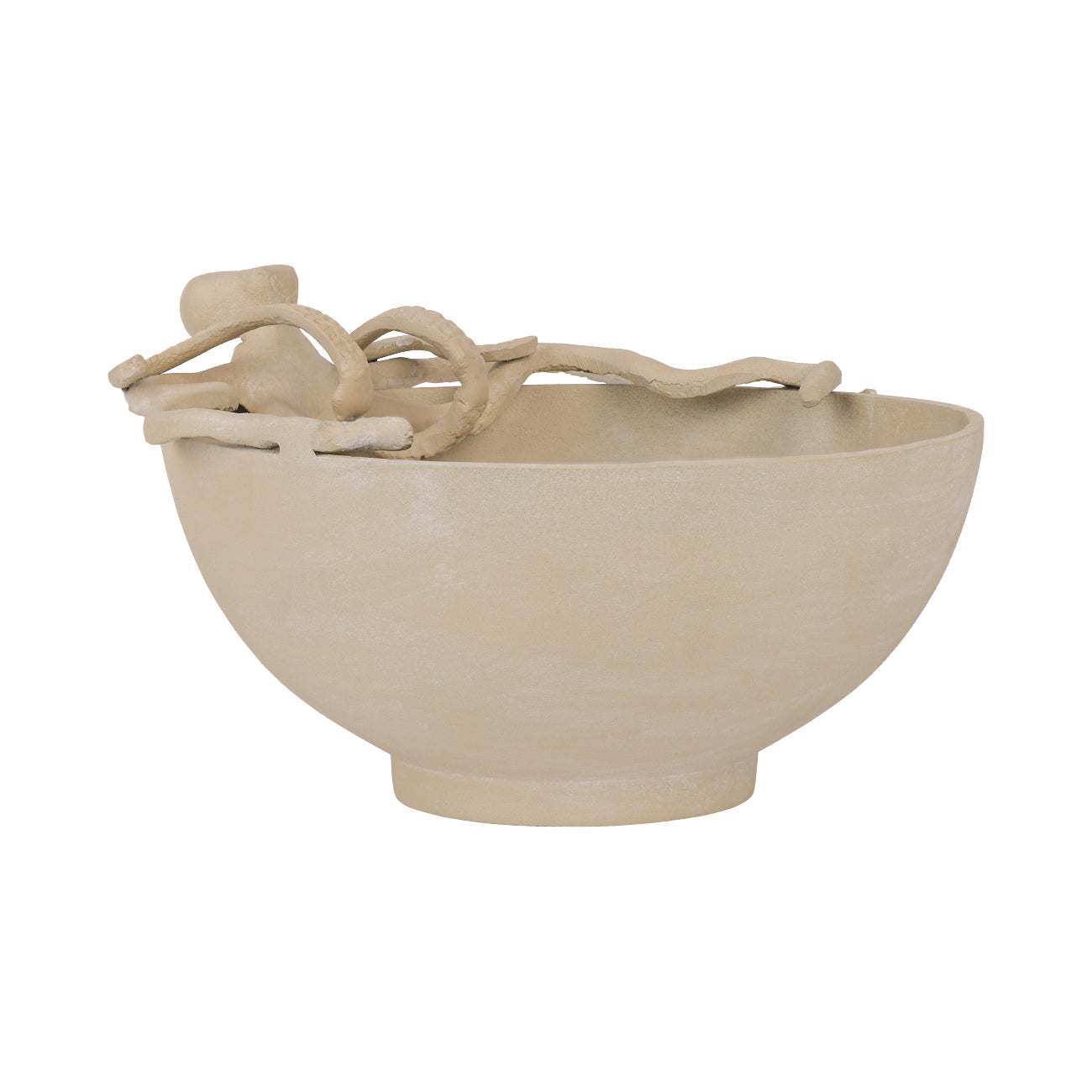 Seaside Octopus Beige Stonewash Bowl — view 2