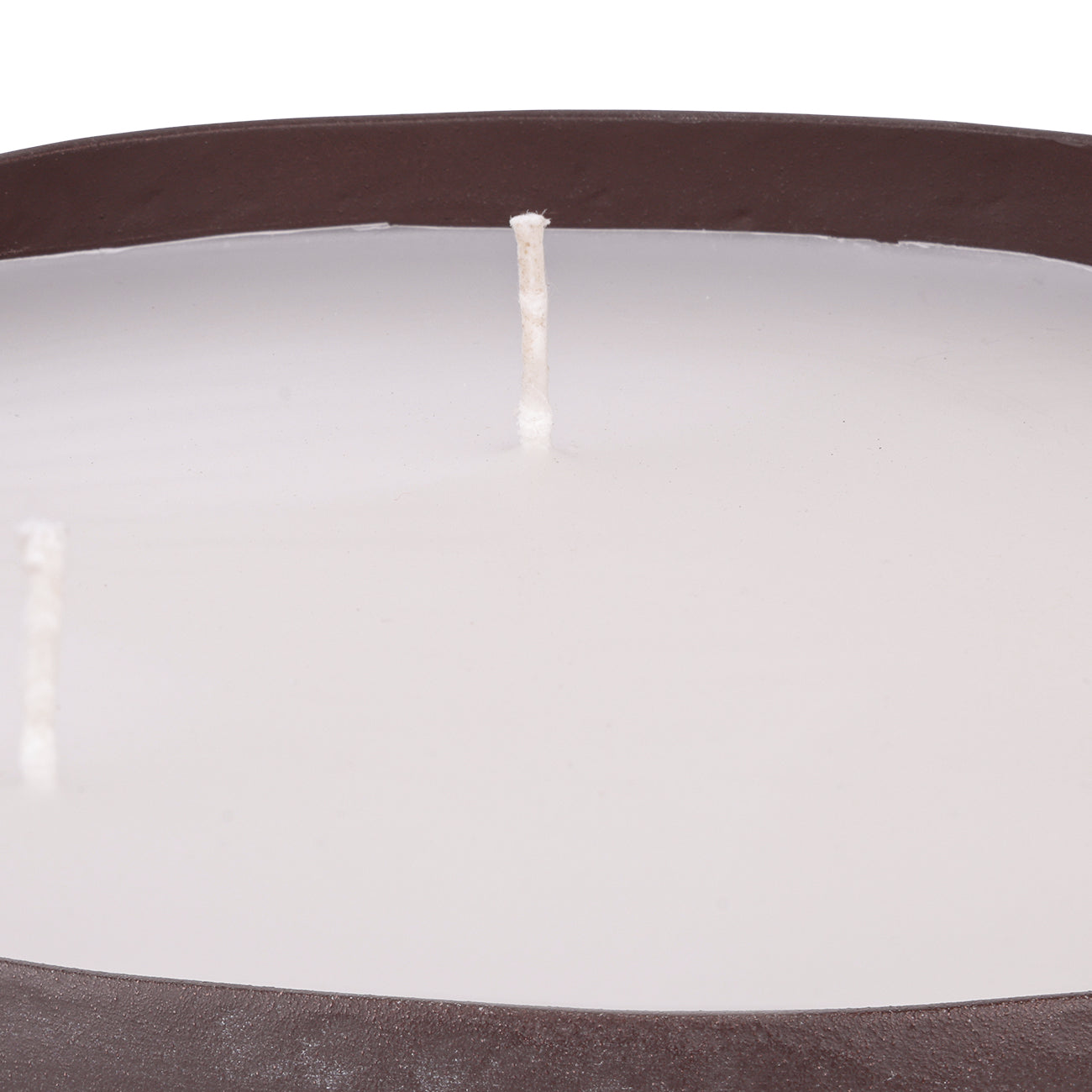 Samui Hammered Brown 3 Wick Bowl Candle — view 4