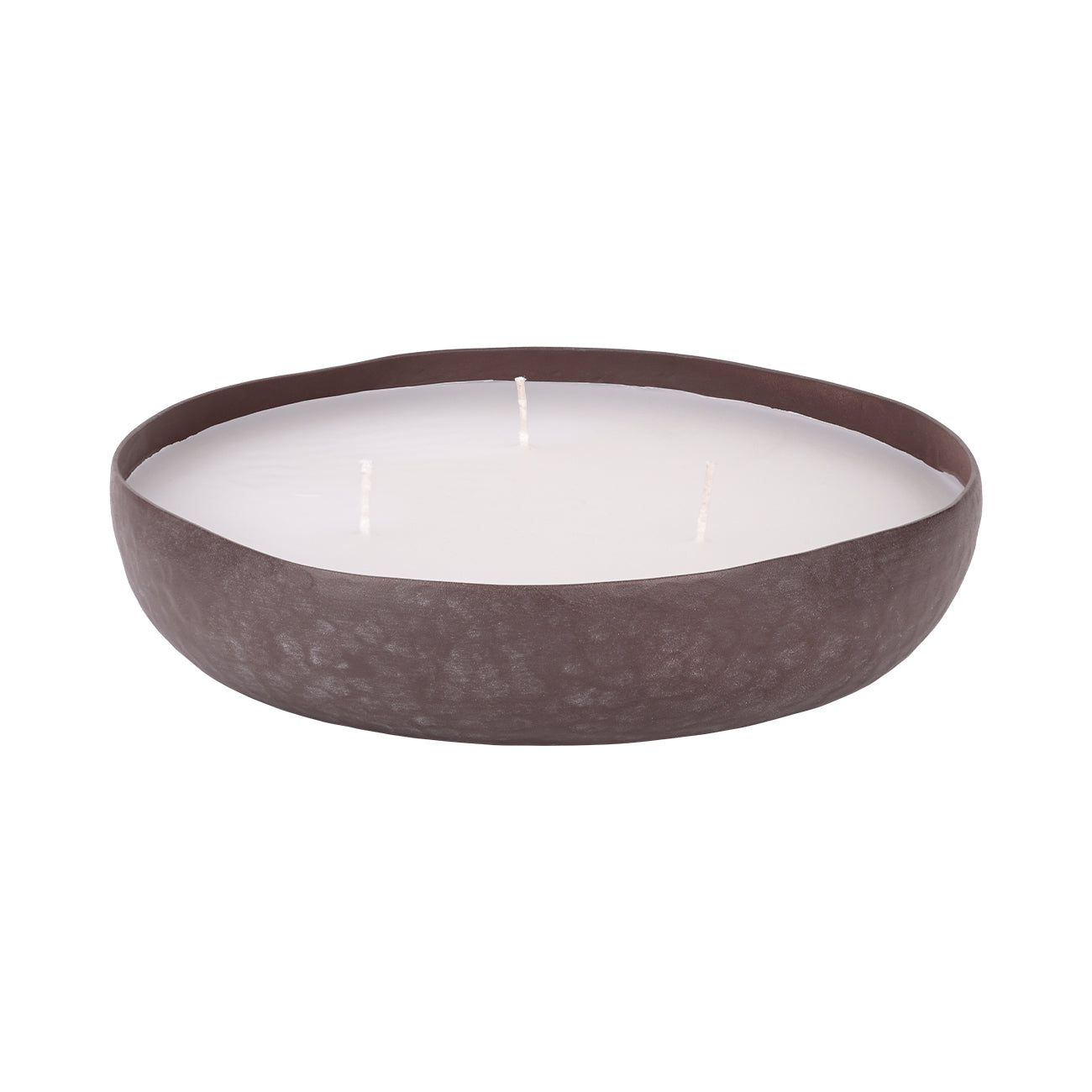 Samui Hammered Brown 3 Wick Bowl Candle
