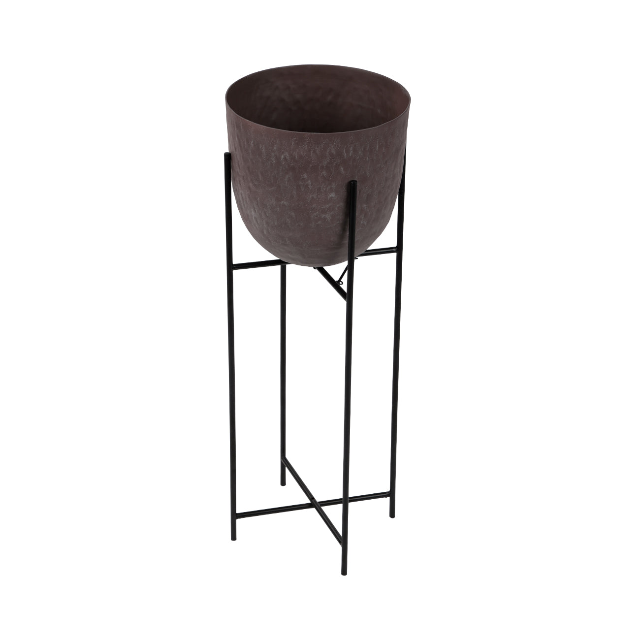 Samui Brown Stonewash on Stand Tall Planter — view 2