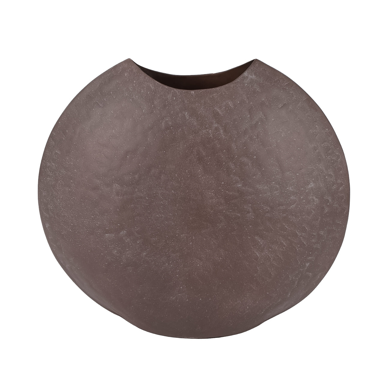 Samui Brown Stonewash Moon Vase — view 2