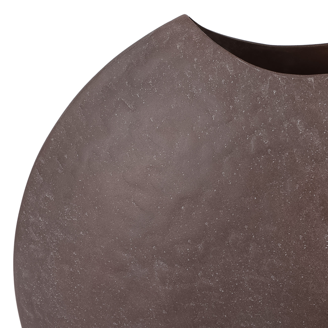 Samui Brown Stonewash Moon Vase — view 4