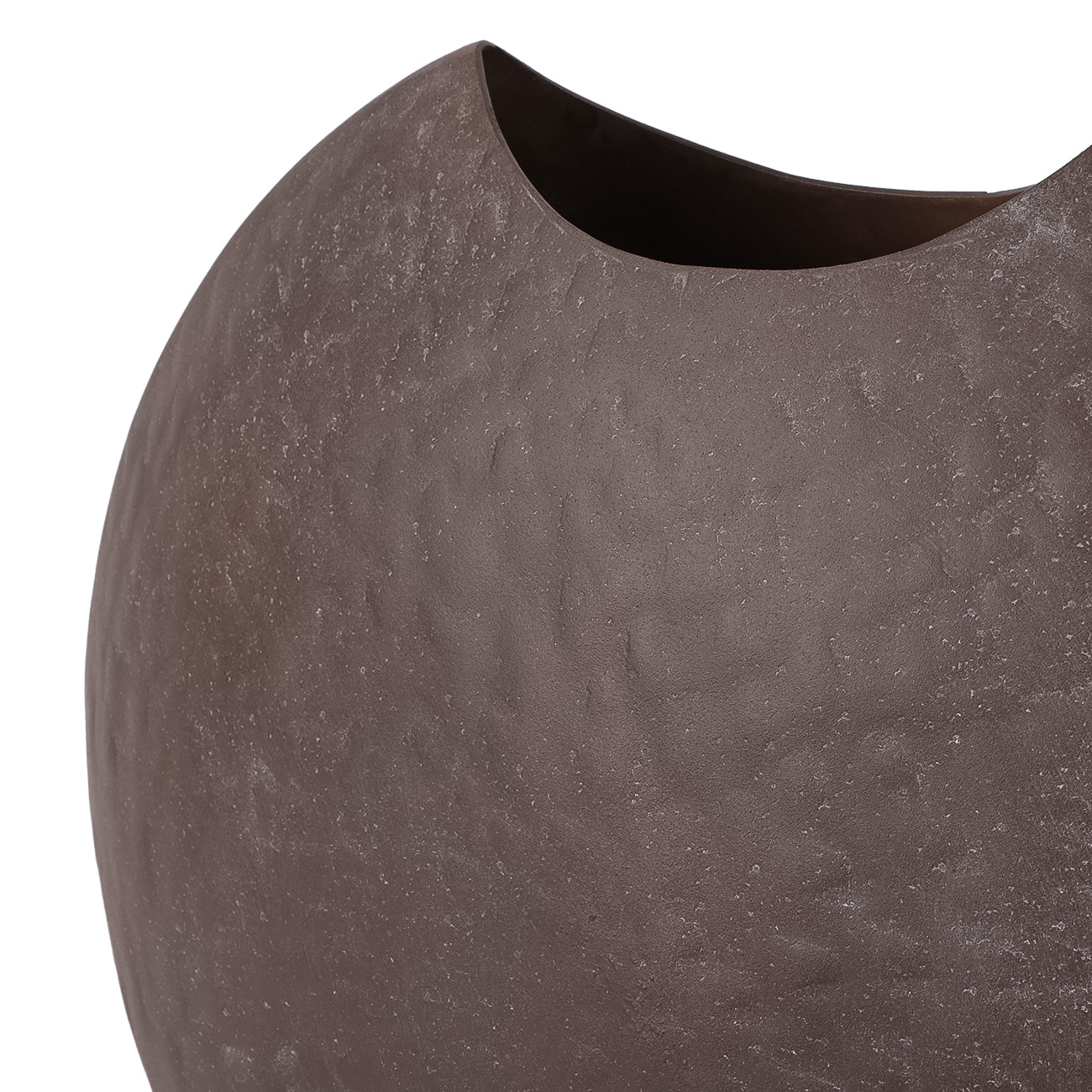 Samui Brown Stonewash Moon Vase — view 5