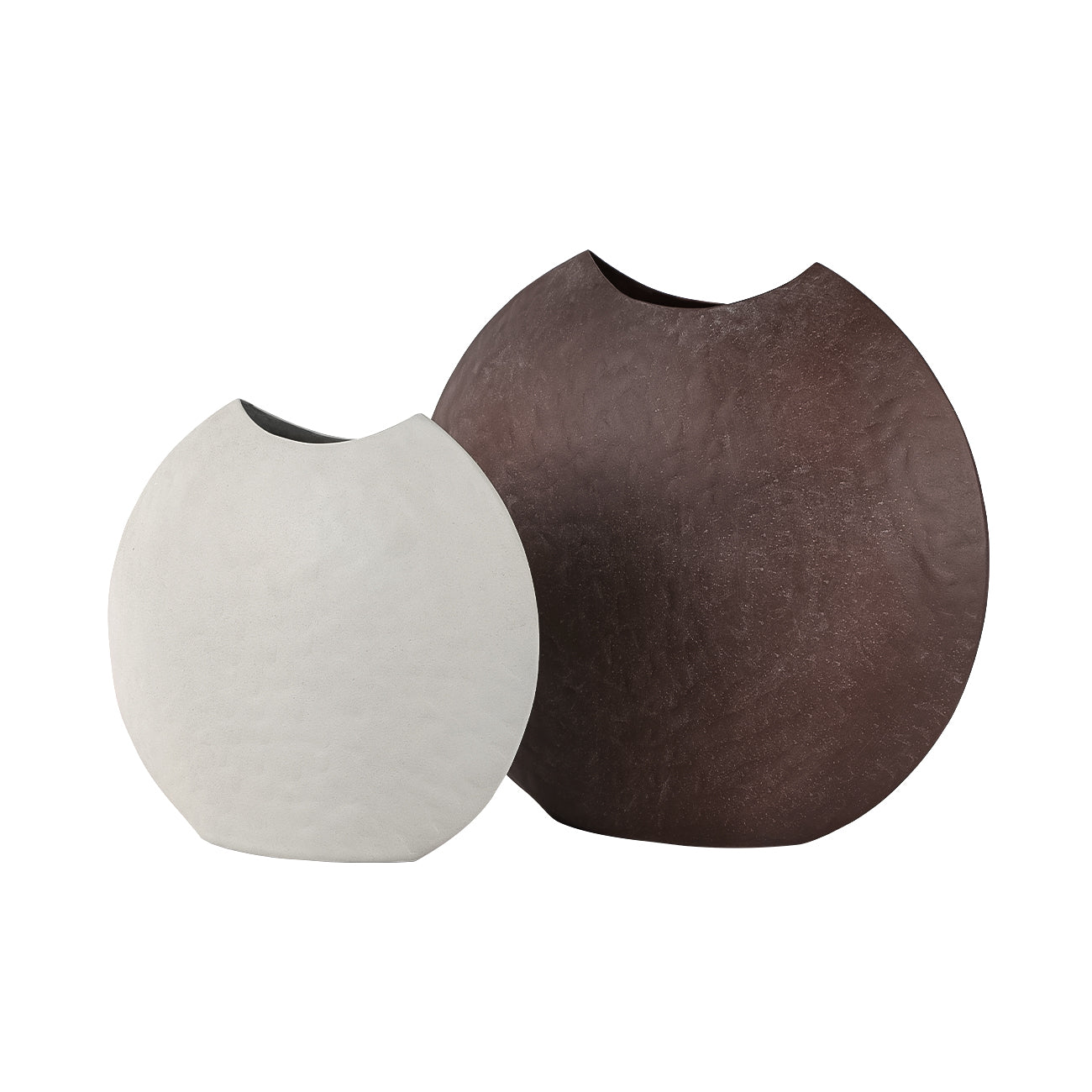Samui Brown Stonewash Moon Vase — shown alongside coordinating products