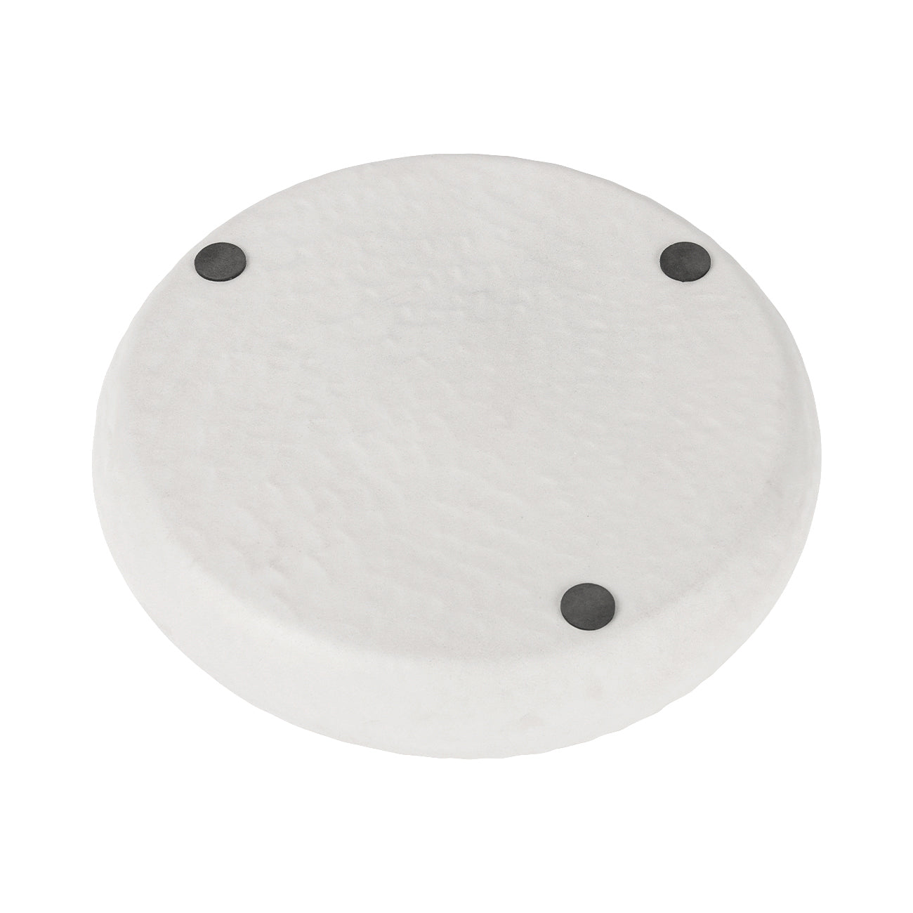 Samui White Stonewash Round Large Platter — view 3