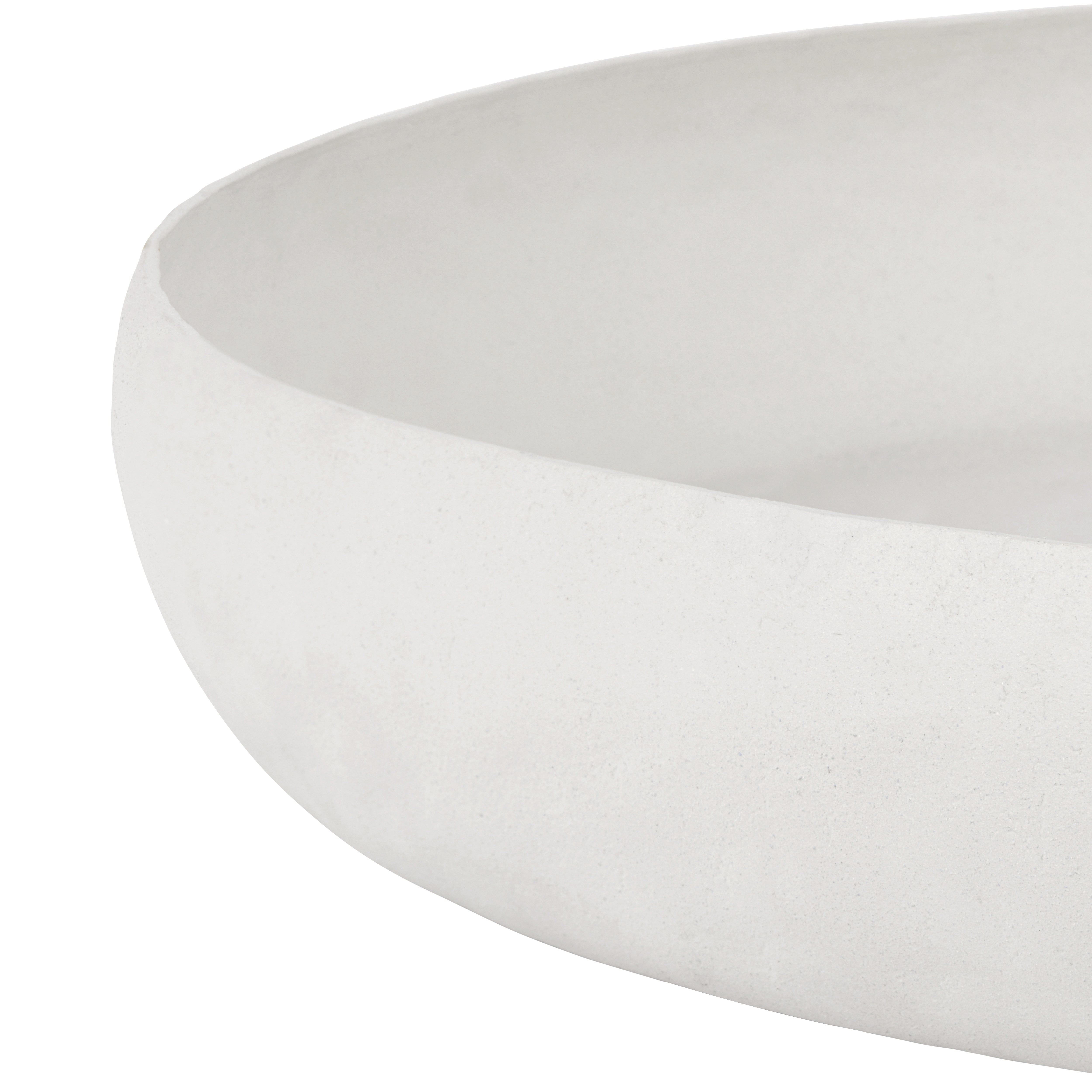 Samui White Stonewash Round Large Platter — view 5