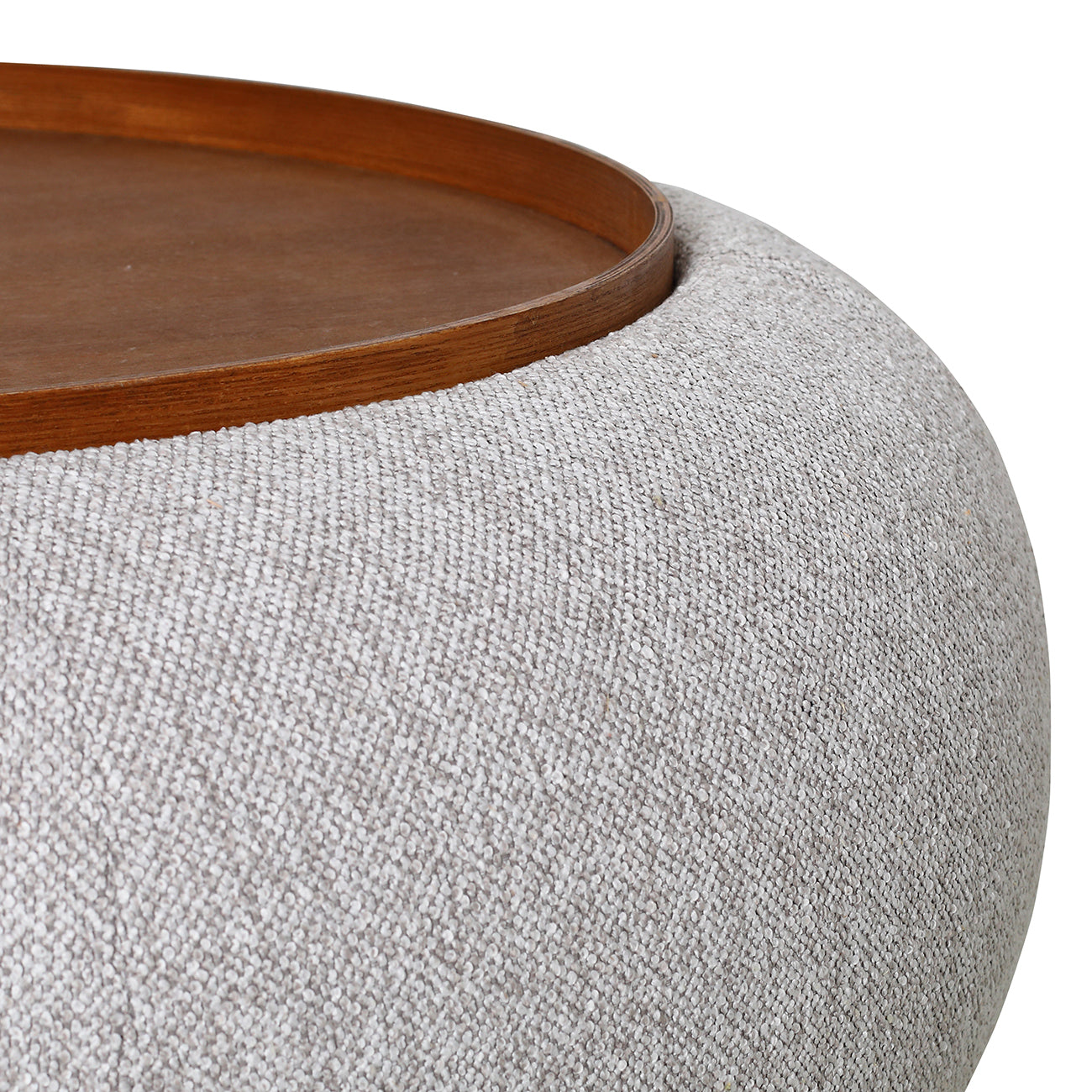 Gensen Large Oatmeal Ottoman — view 3