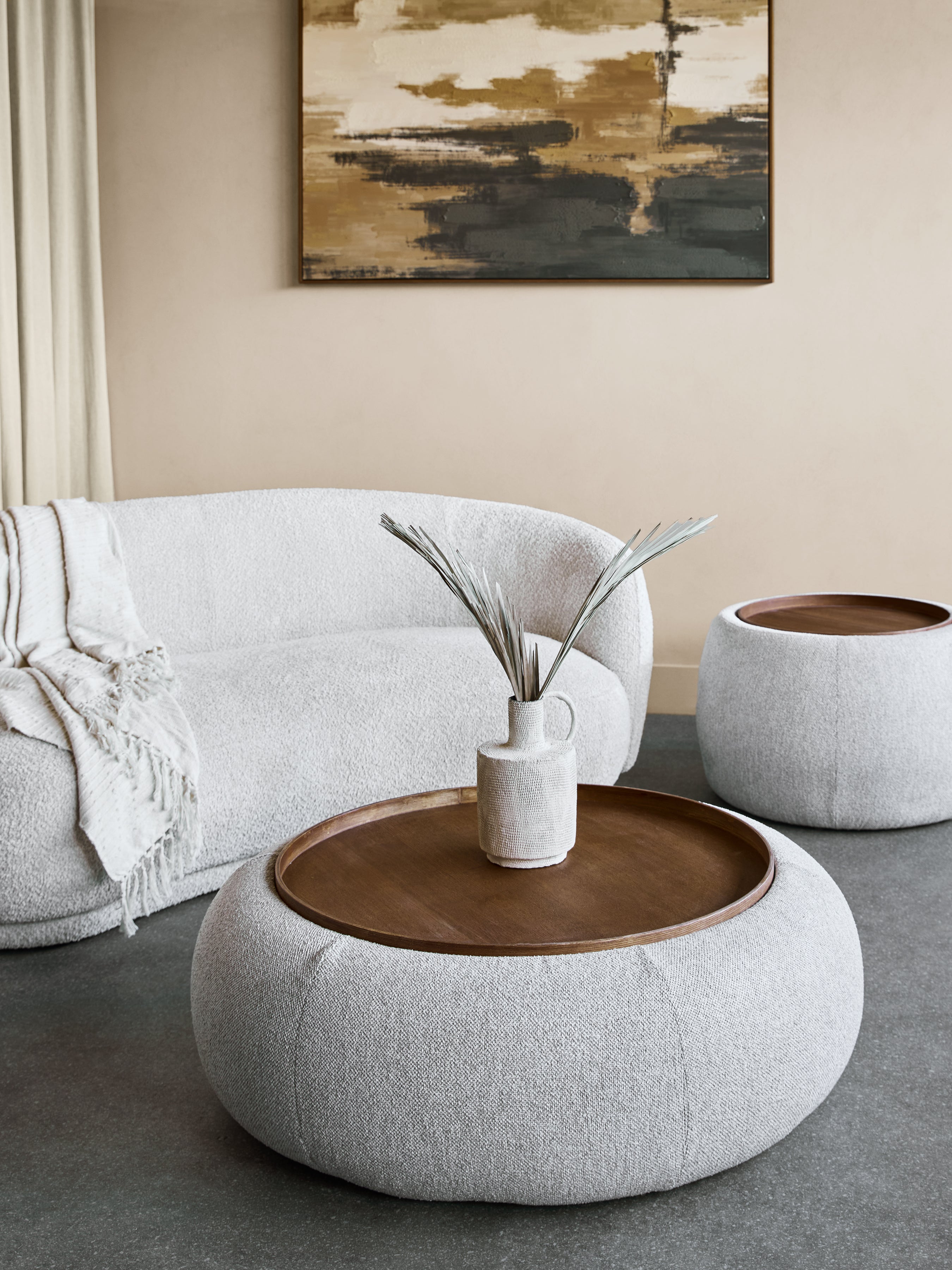 Gensen Large Oatmeal Ottoman — lifestyle 5