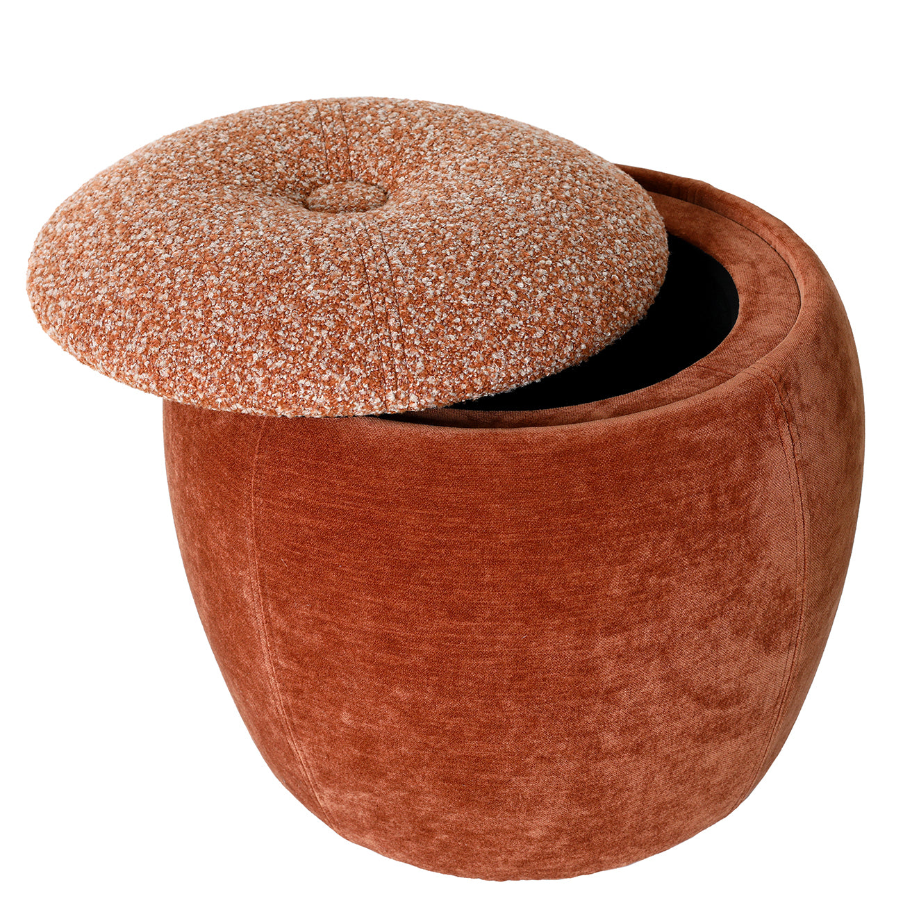 Clemance Storage Terracotta Stool — view 2