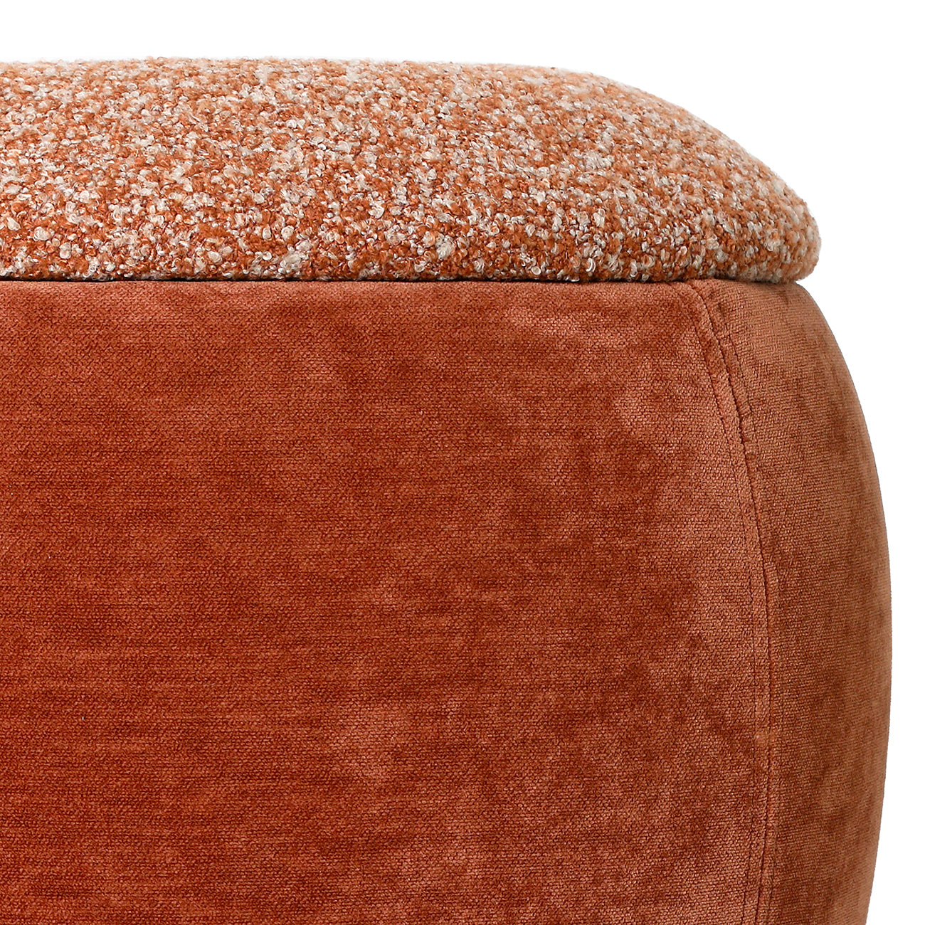 Clemance Storage Terracotta Stool — view 3