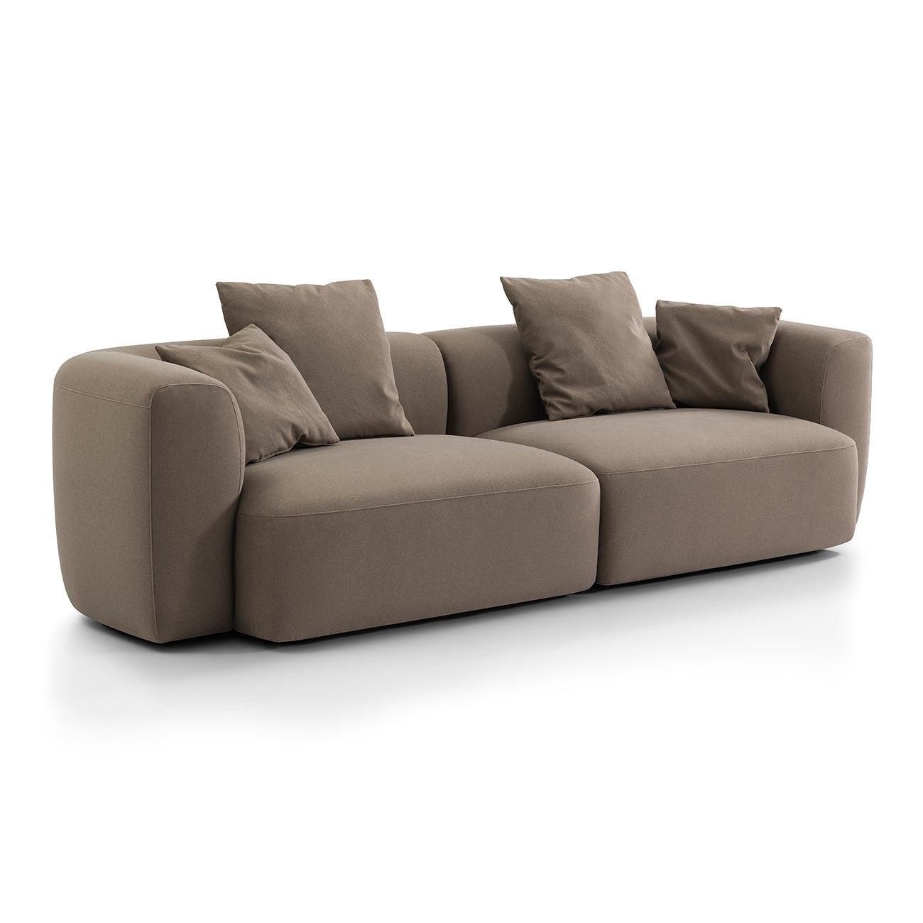 Wicklow Soft Truffle Velvet Sofa — view 2