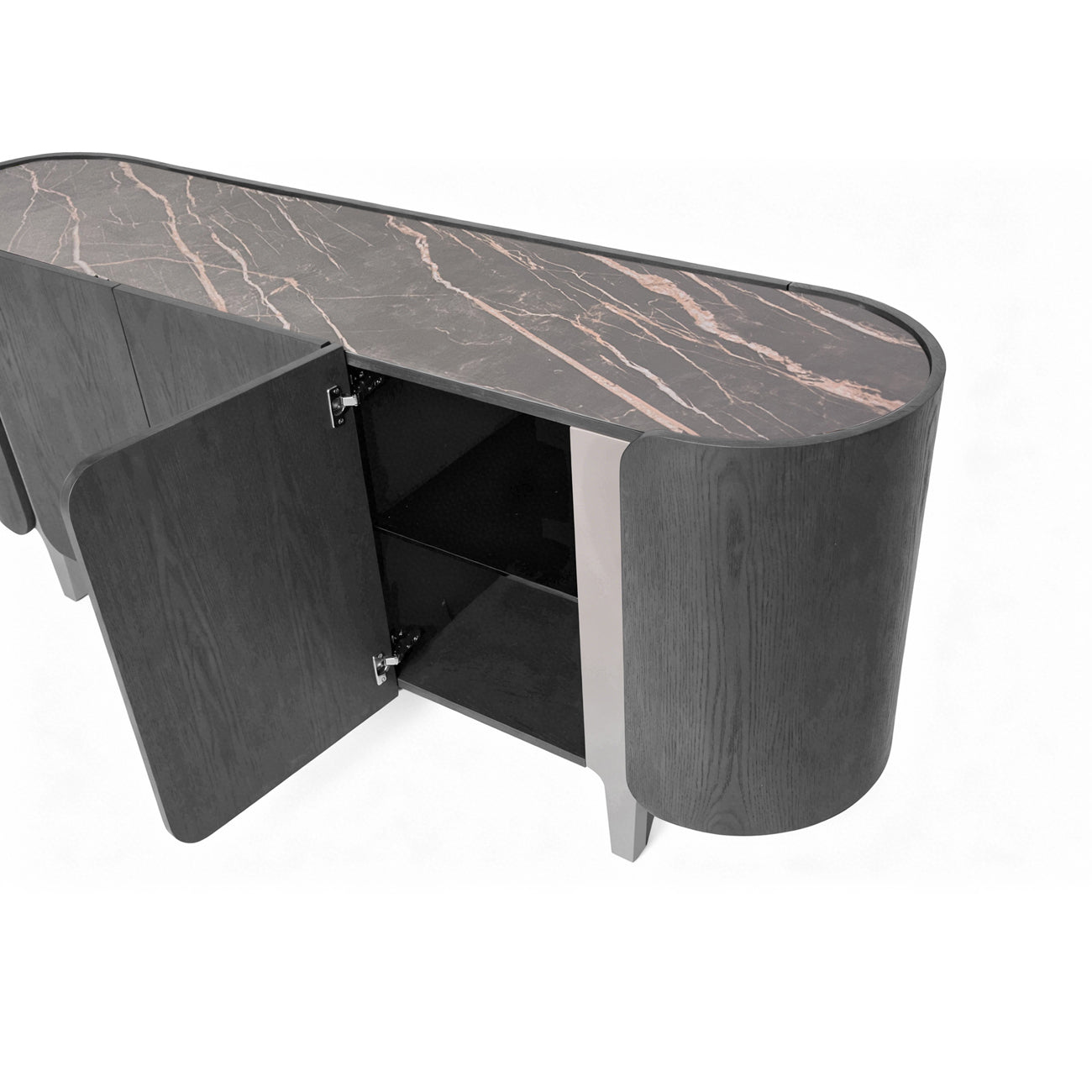 Branwick Deep Charcoal Sideboard — view 4
