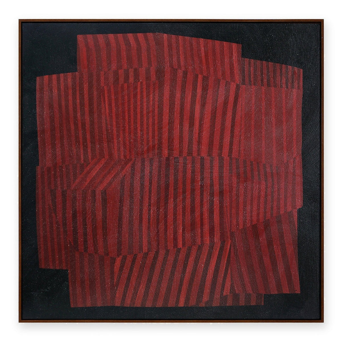 Strata Relief Textured Framed Canvas Wall Art