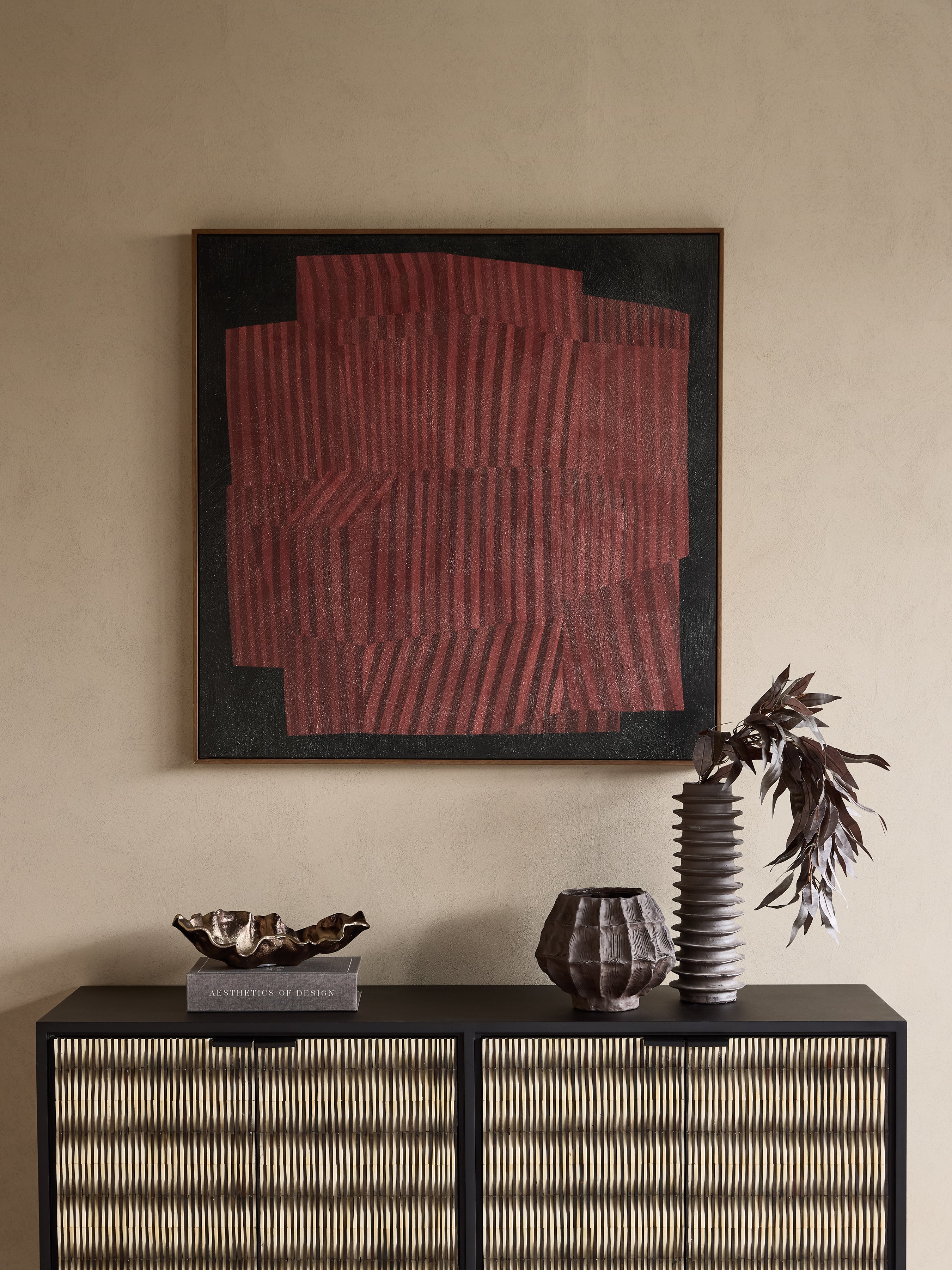 Strata Relief Textured Framed Canvas Wall Art — lifestyle 6